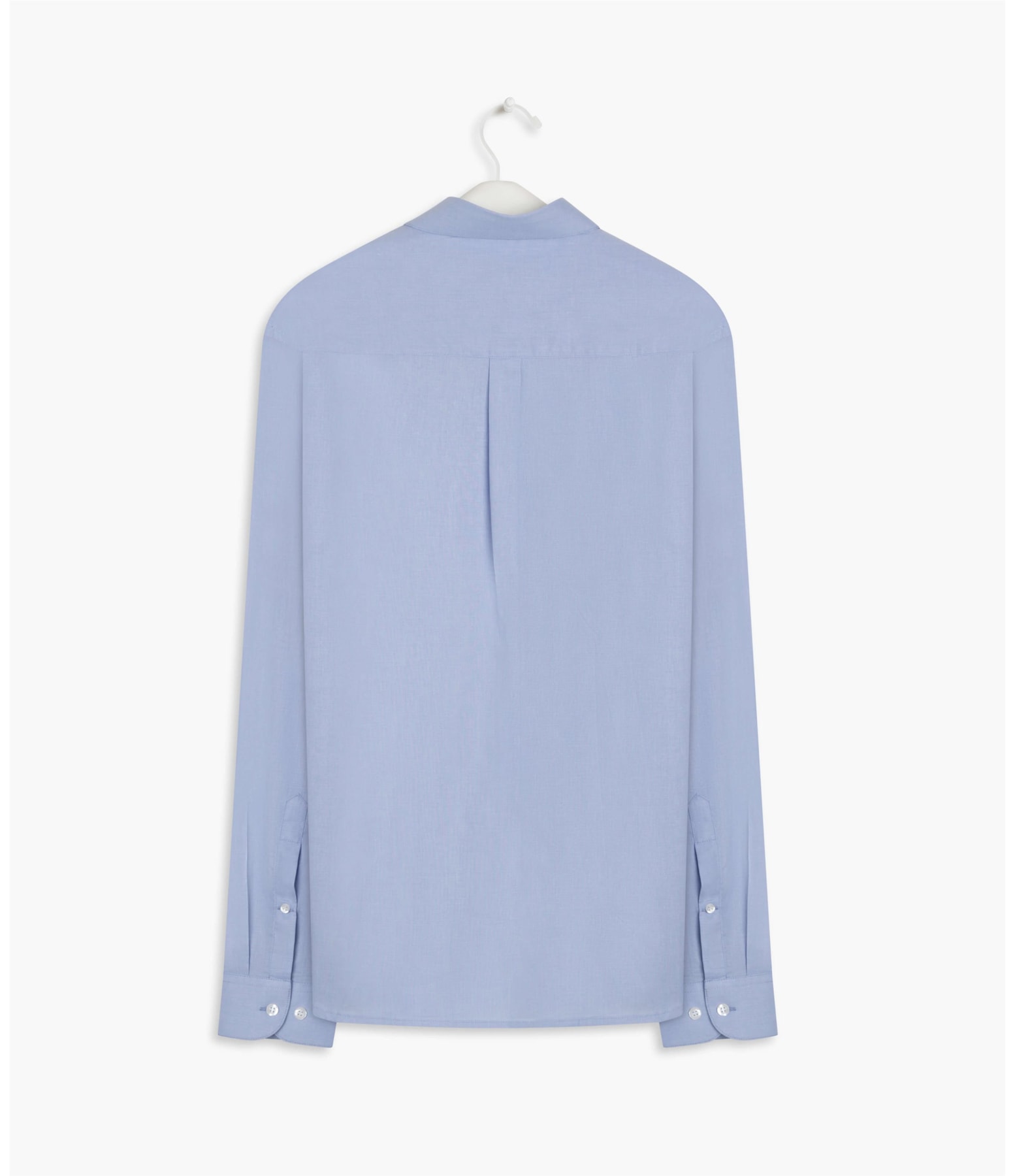 Camisa Fil a Fil Ml Azul Claro