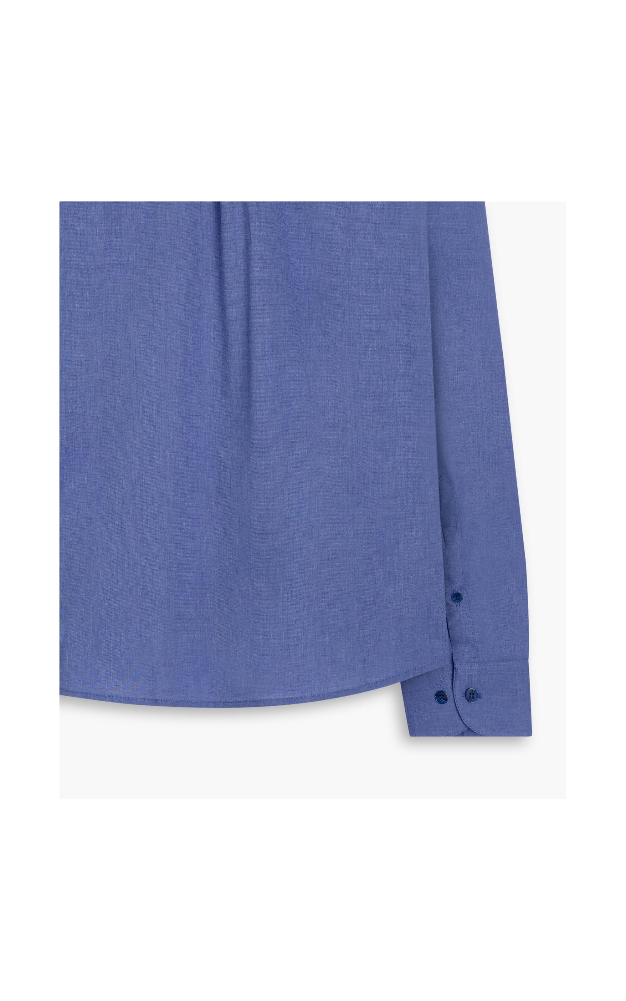 Camisa Fil a Fil Ml  Azul Pervante