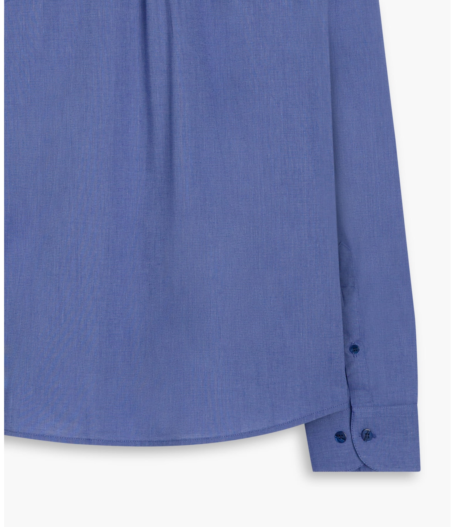 Camisa Fil a Fil Ml Azul Pervante