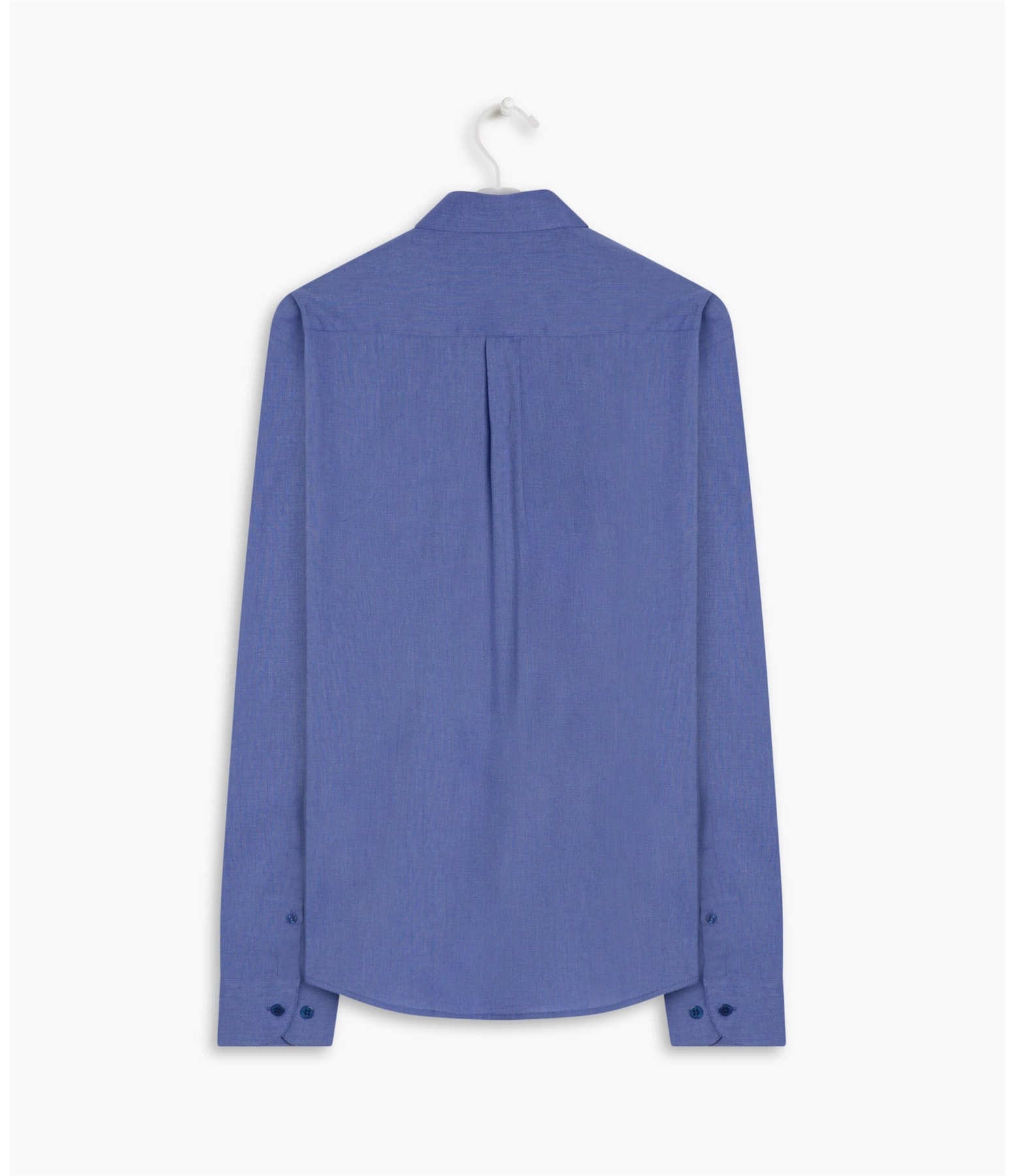Camisa Fil a Fil Ml Azul Pervante
