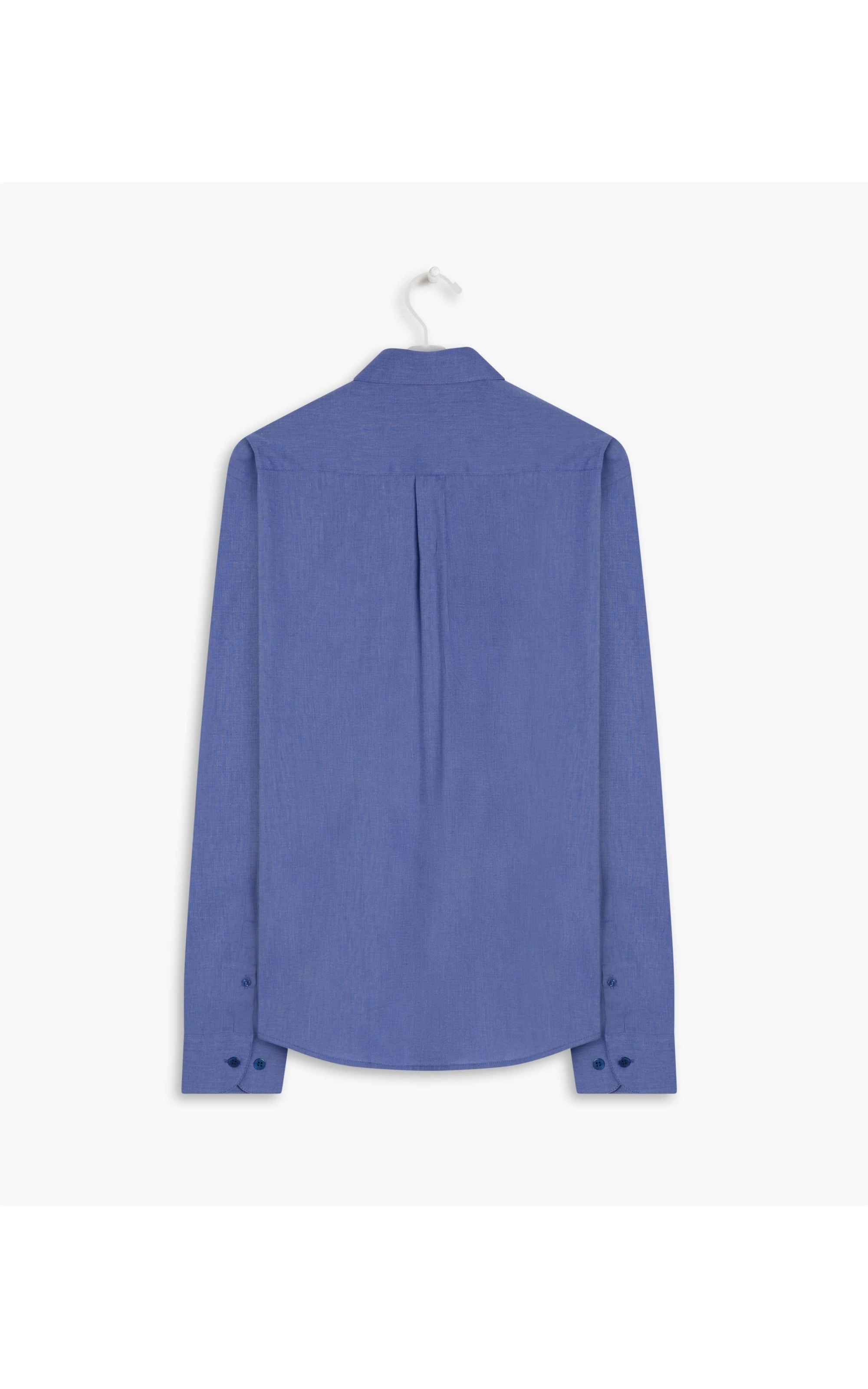 Camisa Fil a Fil Ml Azul Pervante