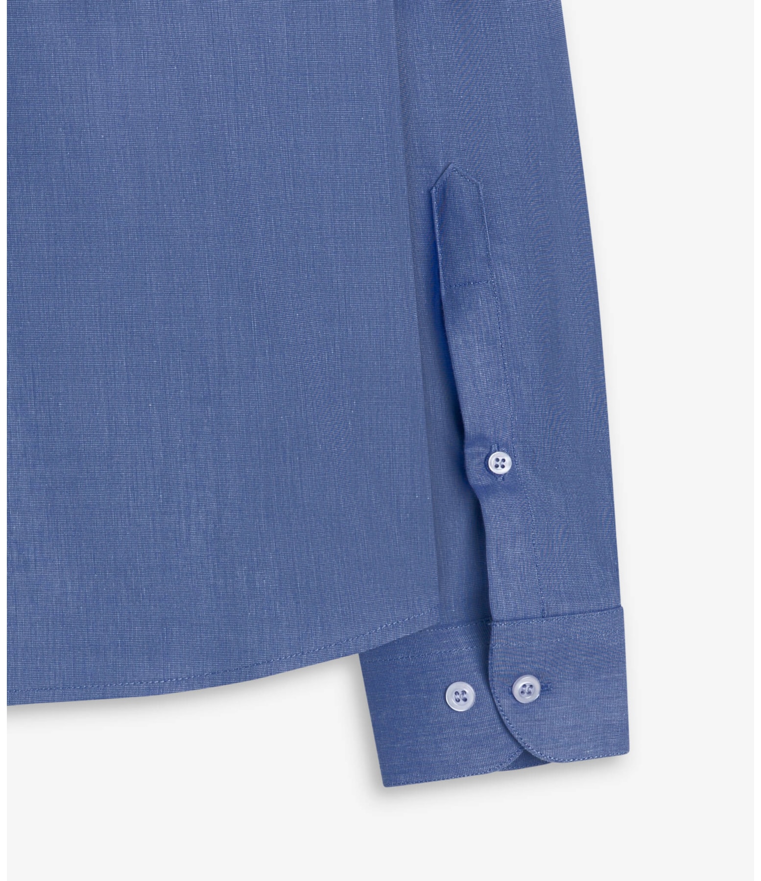 Camisa Fil a Fil Ml Azul Pervante