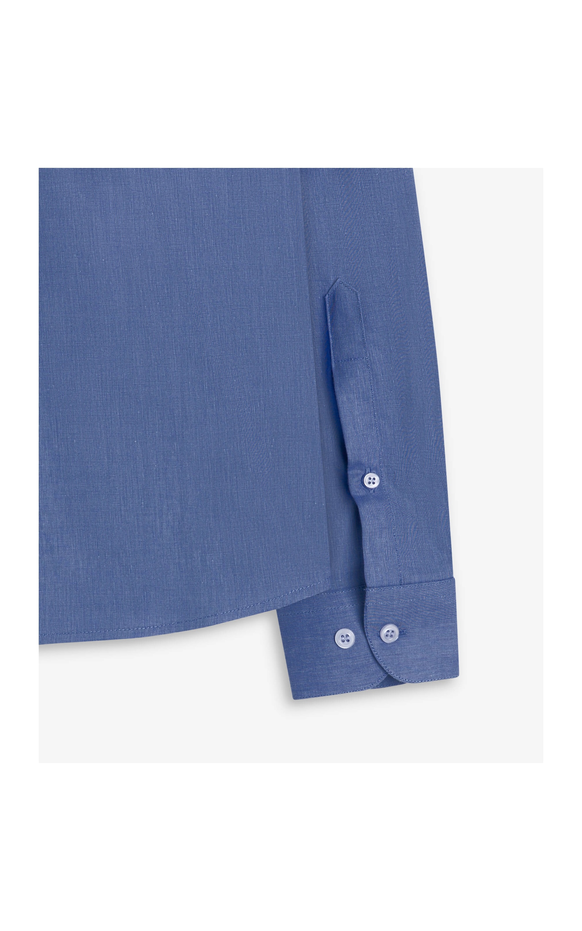 Camisa Fil a Fil Ml Azul Pervante