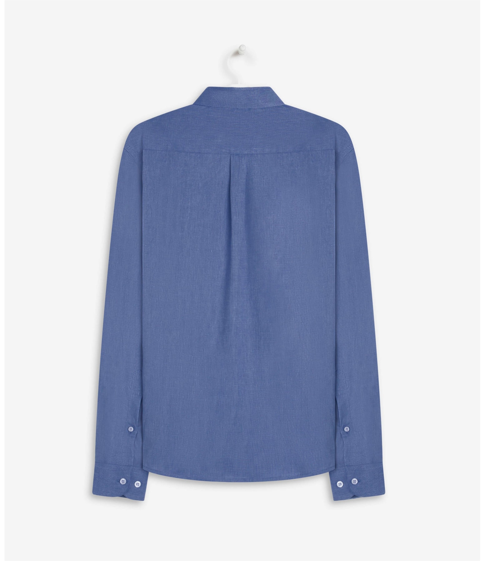 Camisa Fil a Fil Ml Azul Pervante