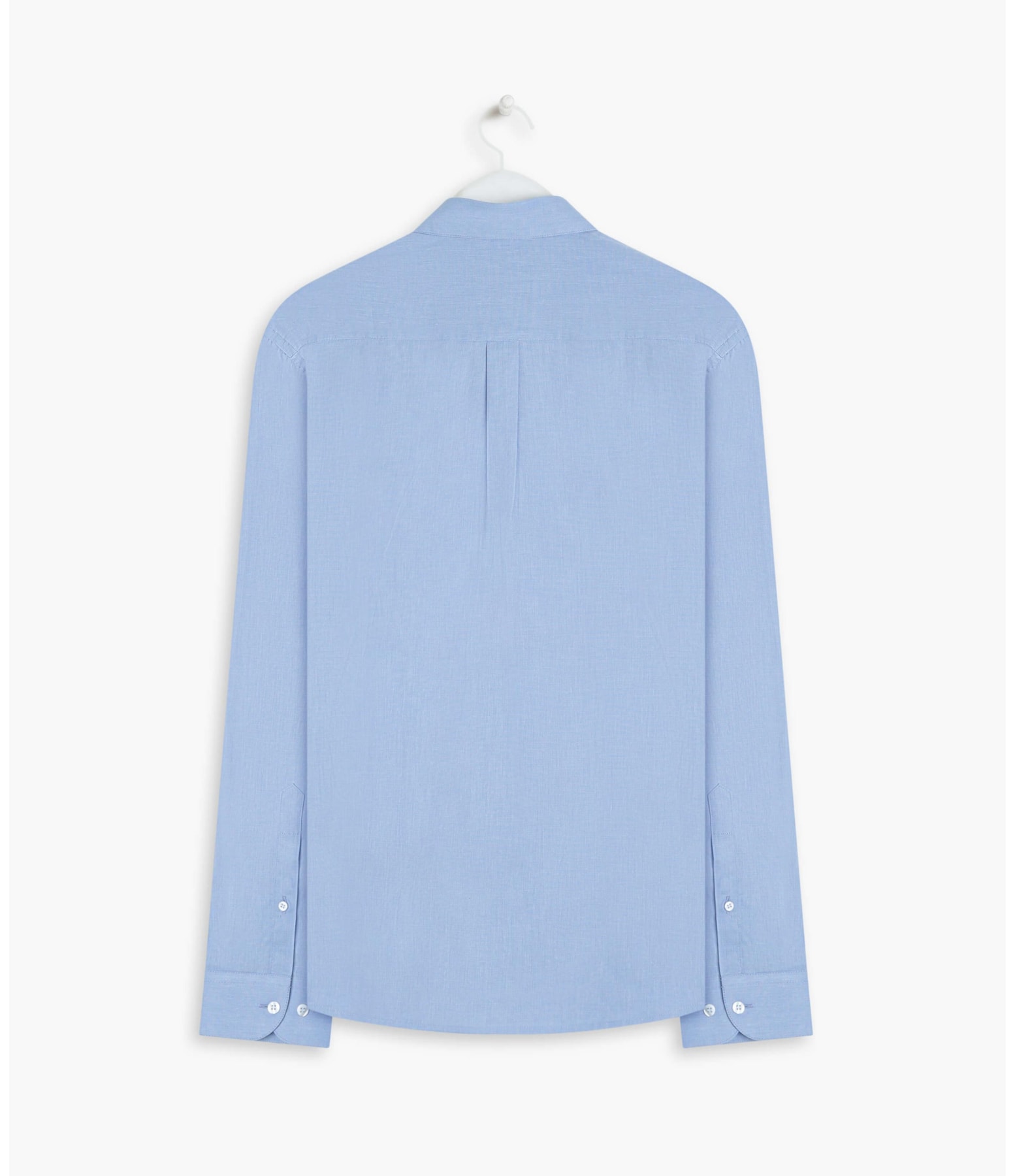 Camisa Fil a Fil Ml  Azul Seco
