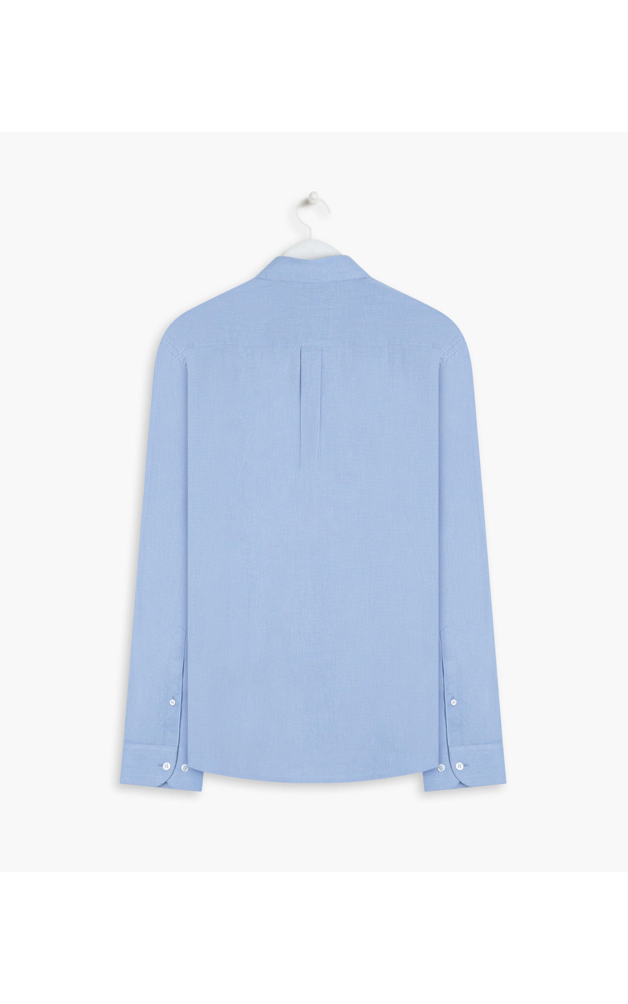 Camisa Fil a Fil Ml  Azul Seco