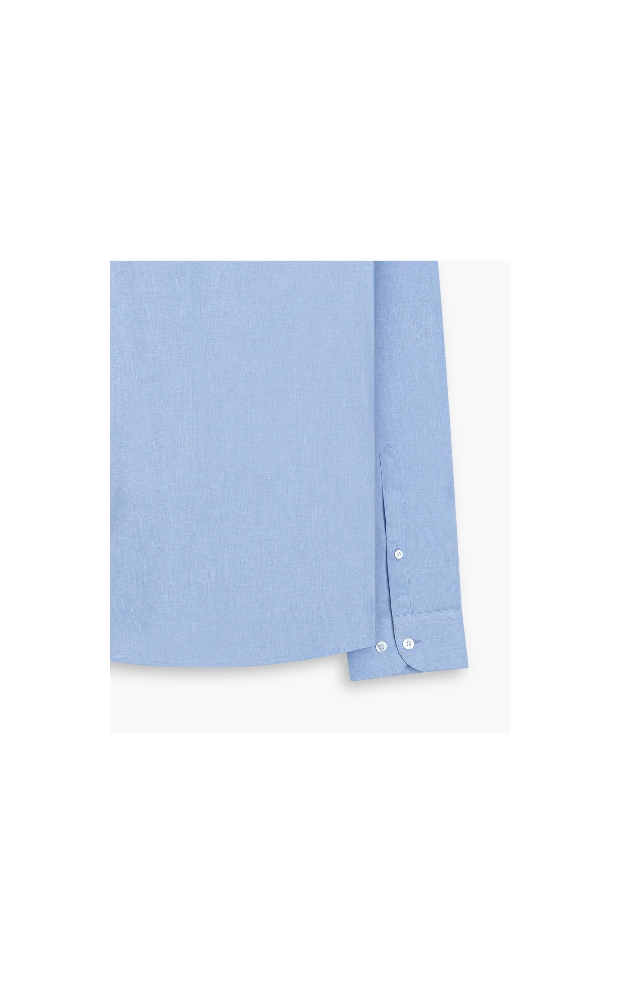 Camisa Fil a Fil Ml  Azul Seco