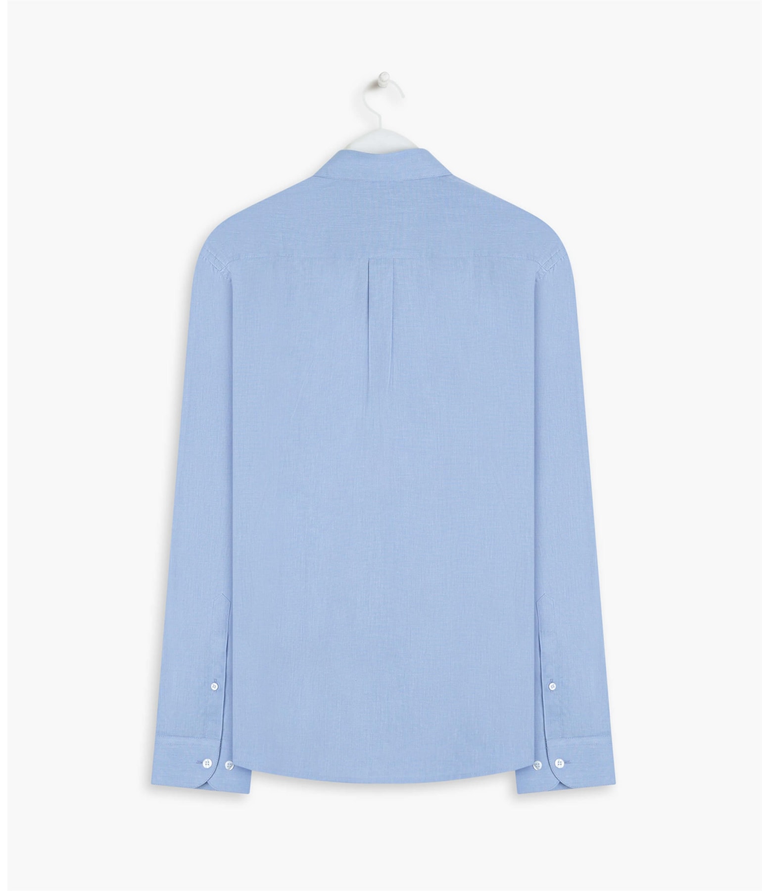 Camisa Fil a Fil Ml  Azul Seco
