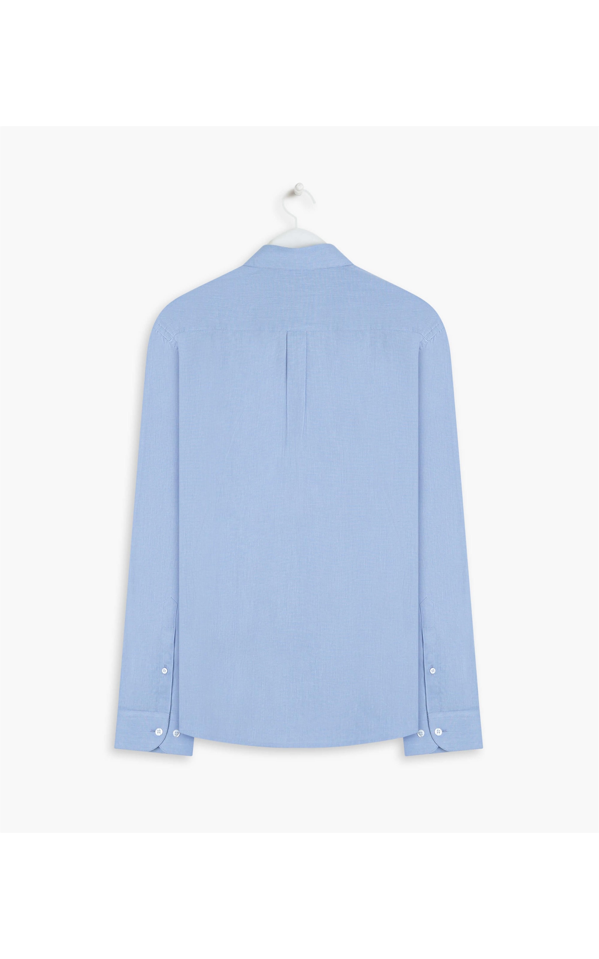 Camisa Fil a Fil Ml  Azul Seco