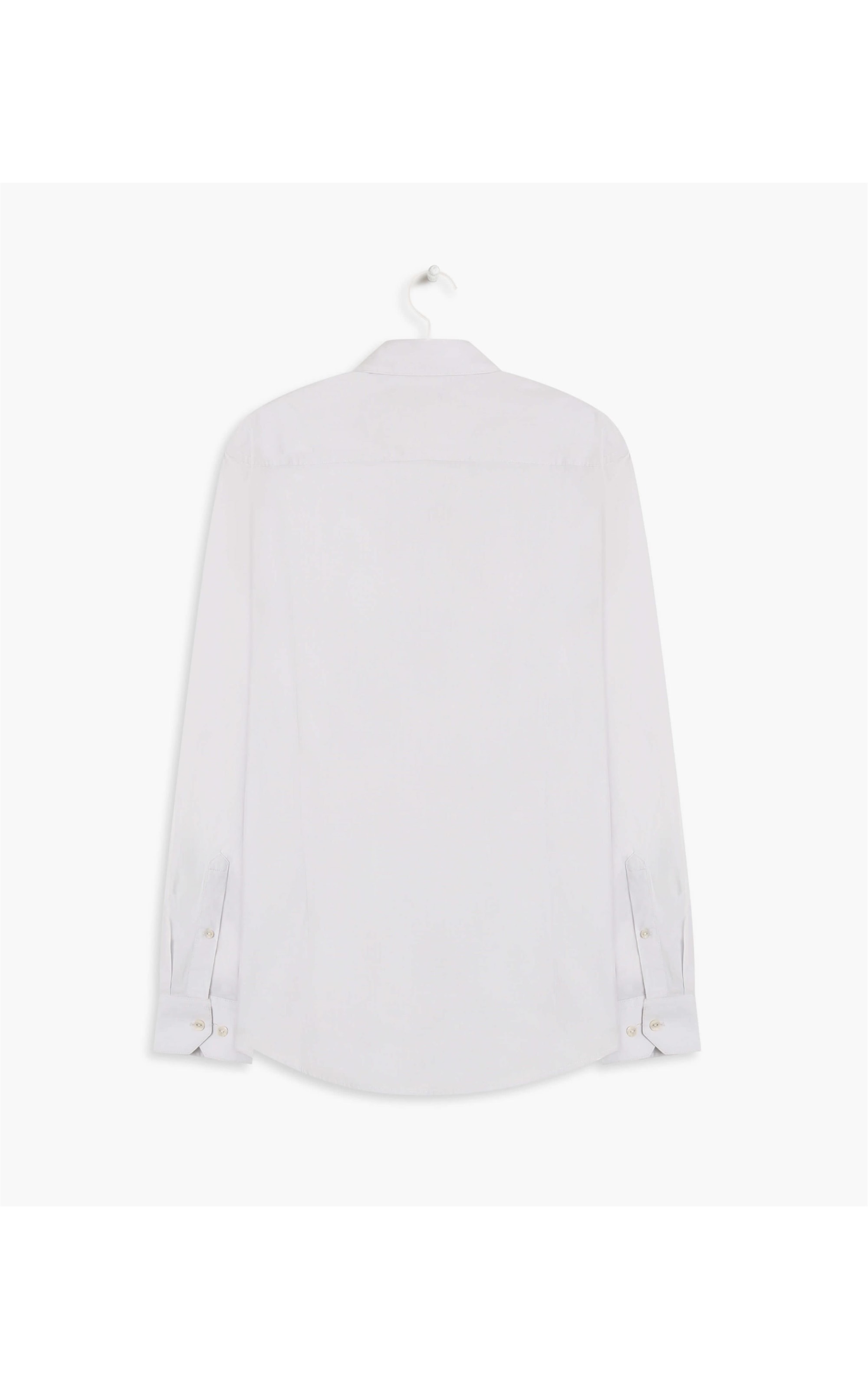Camisa Fil a Fil Ml Cinza Claro