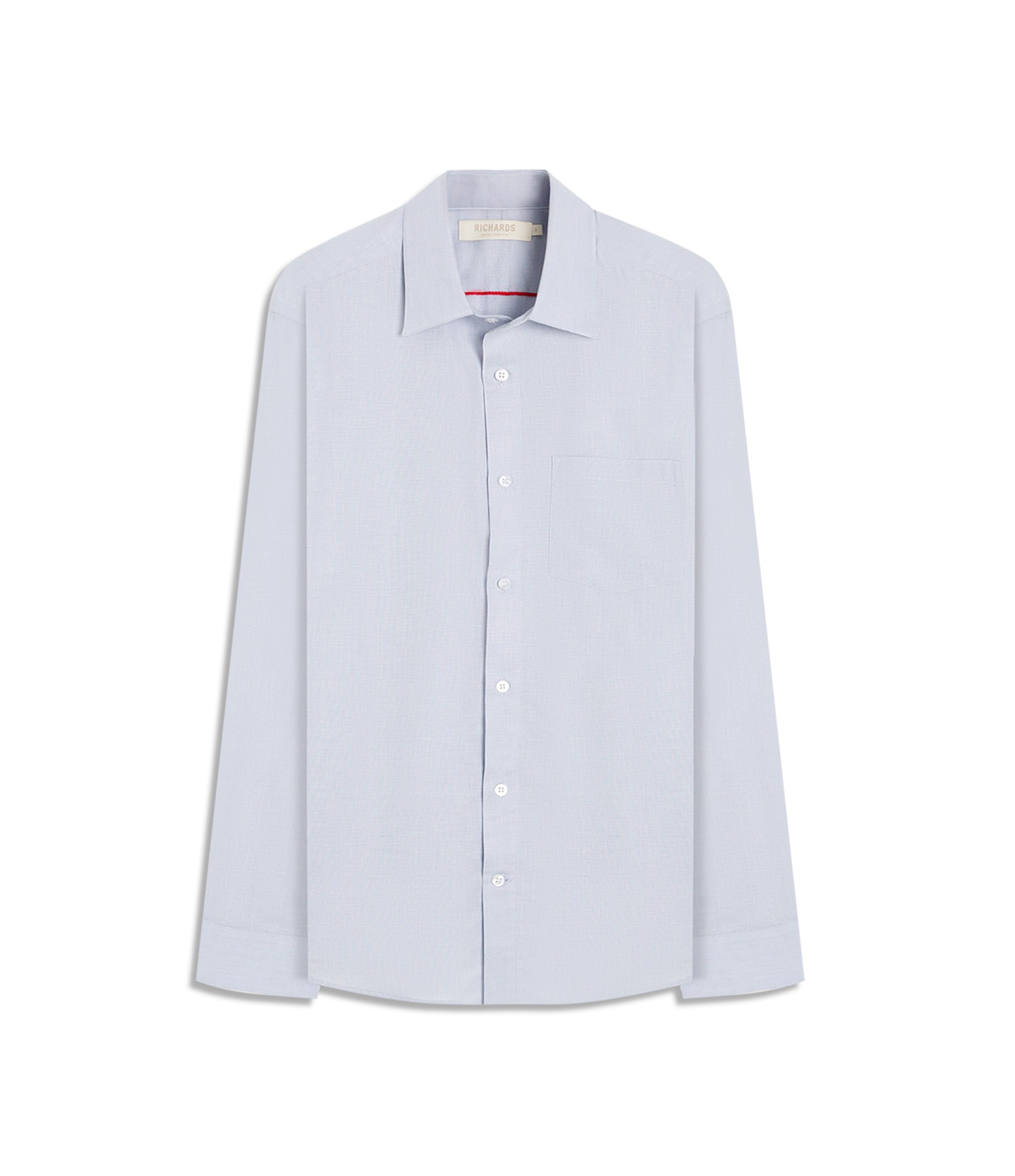 Camisa Fil a Fil Ml  Cinza Medio