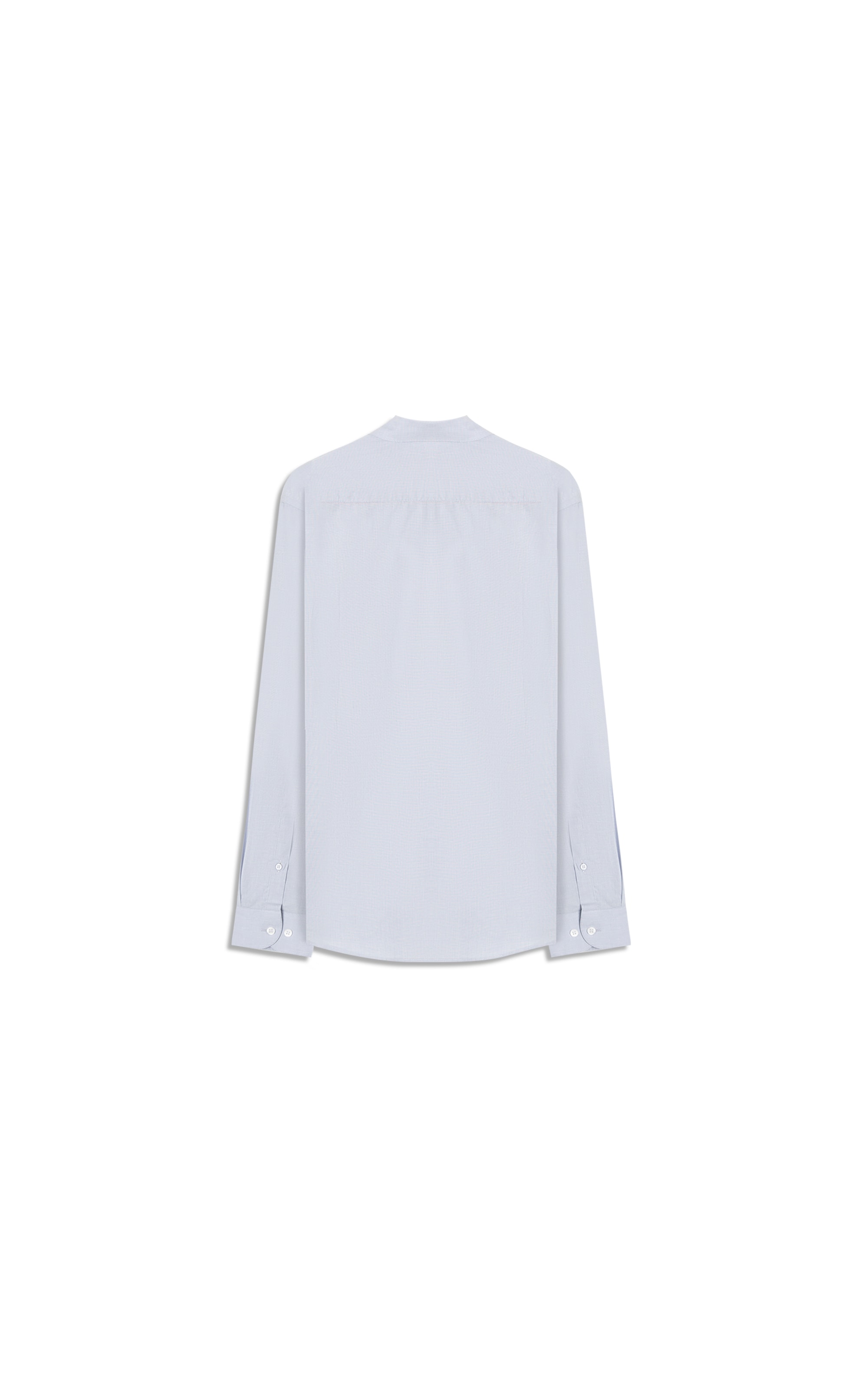 Camisa Fil a Fil Ml  Cinza Medio