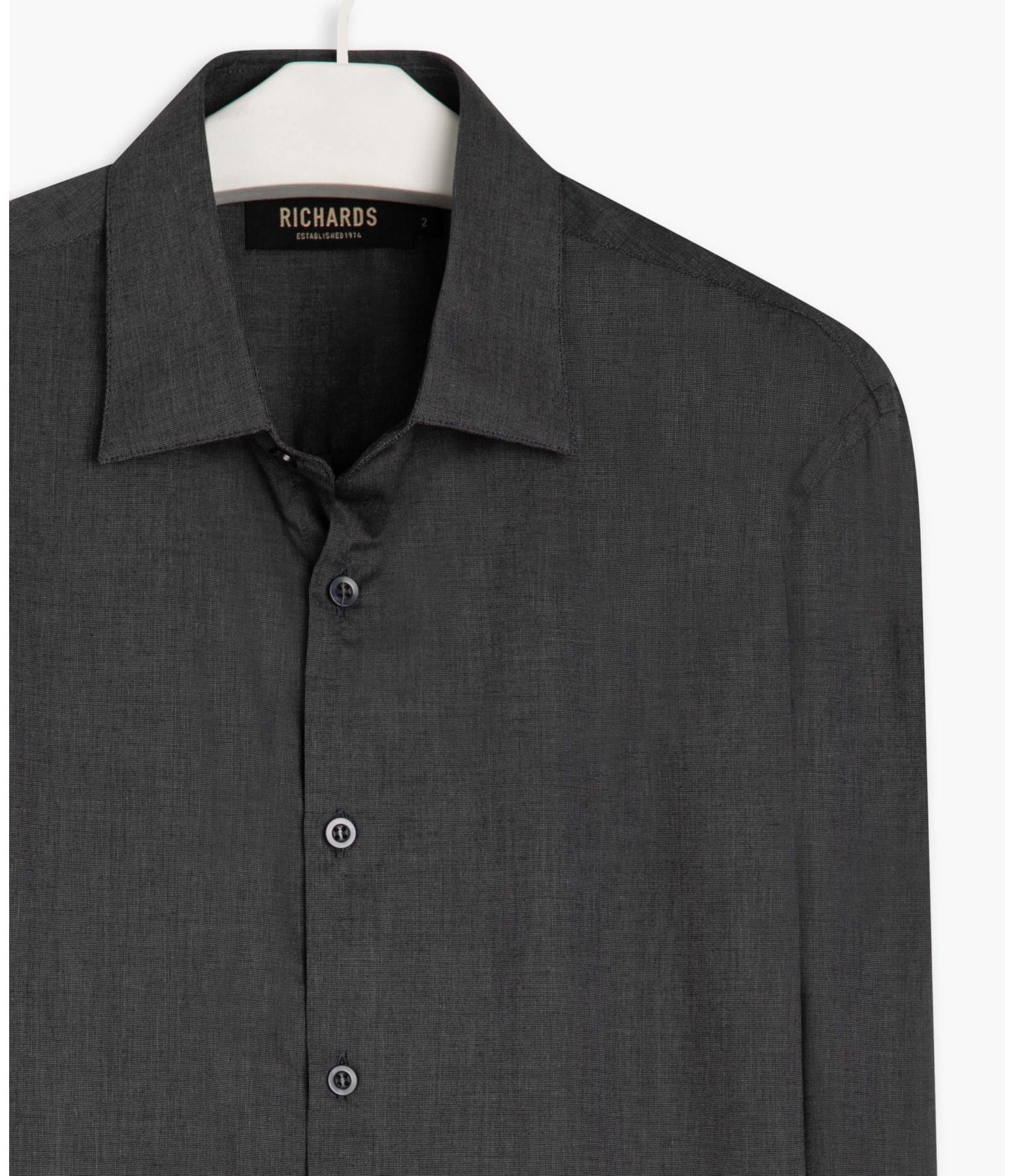 Camisa Fil a Fil Ml Grafite