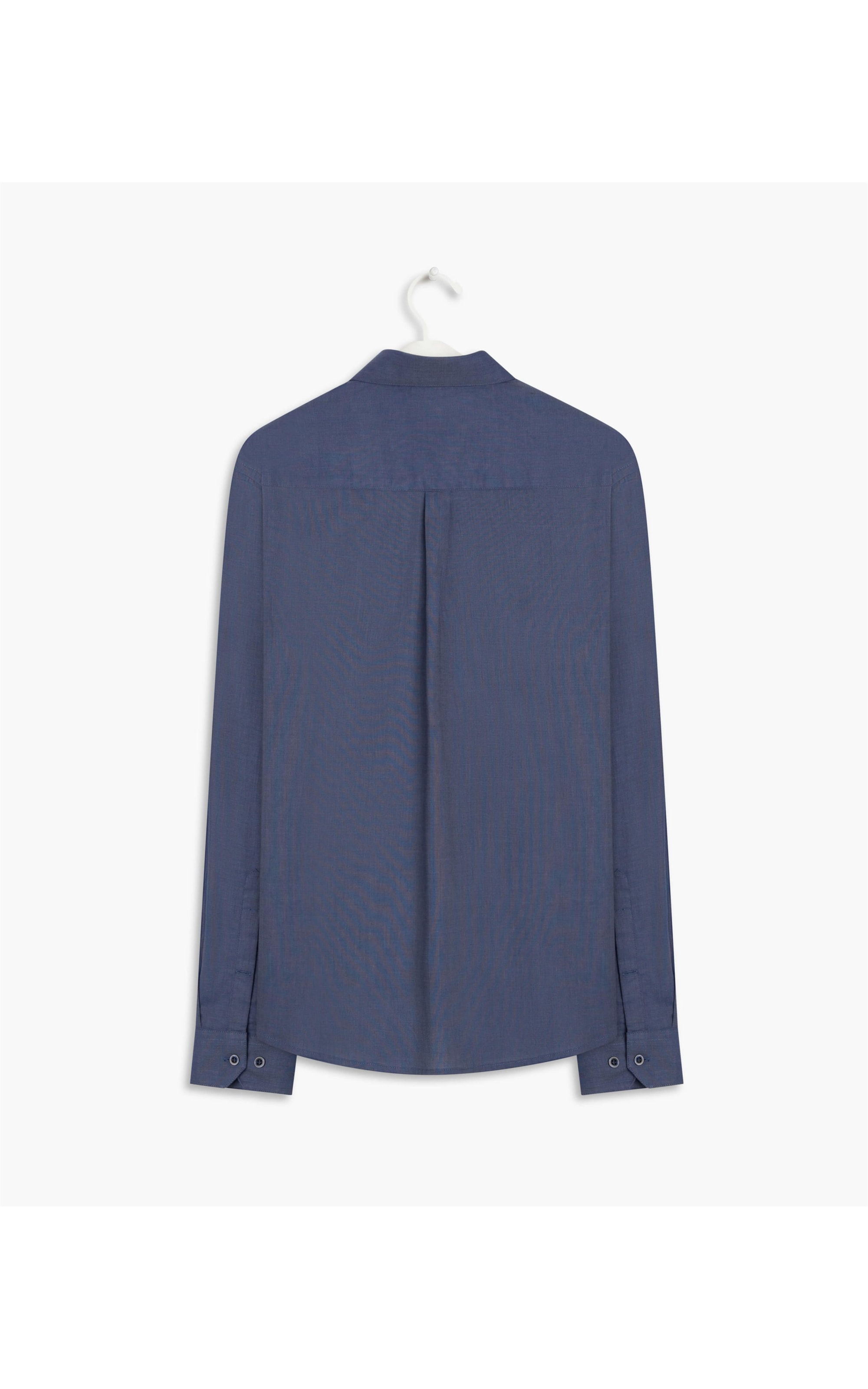 Camisa Fil a Fil Ml Marinho