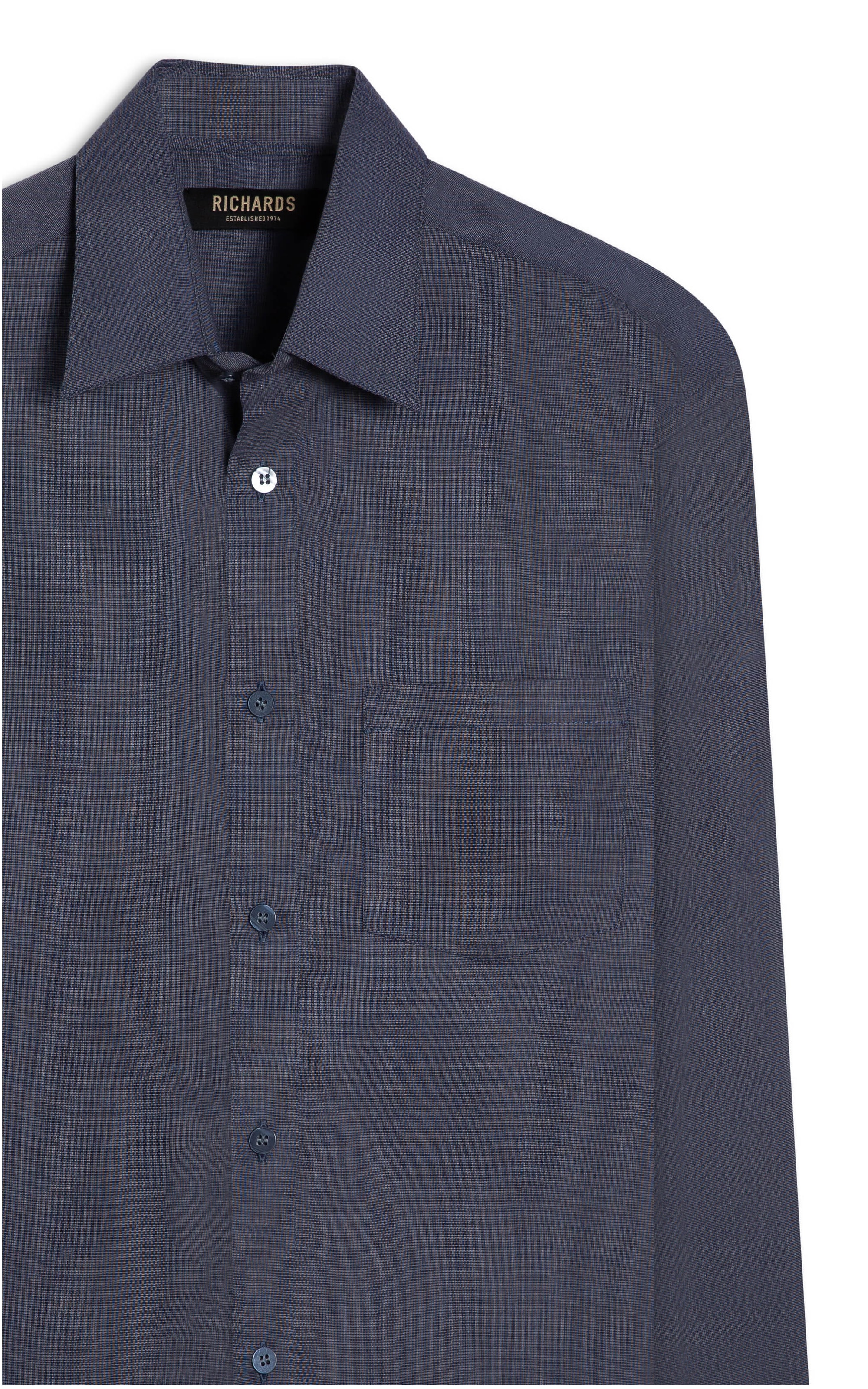 Camisa Fil a Fil Ml Preto