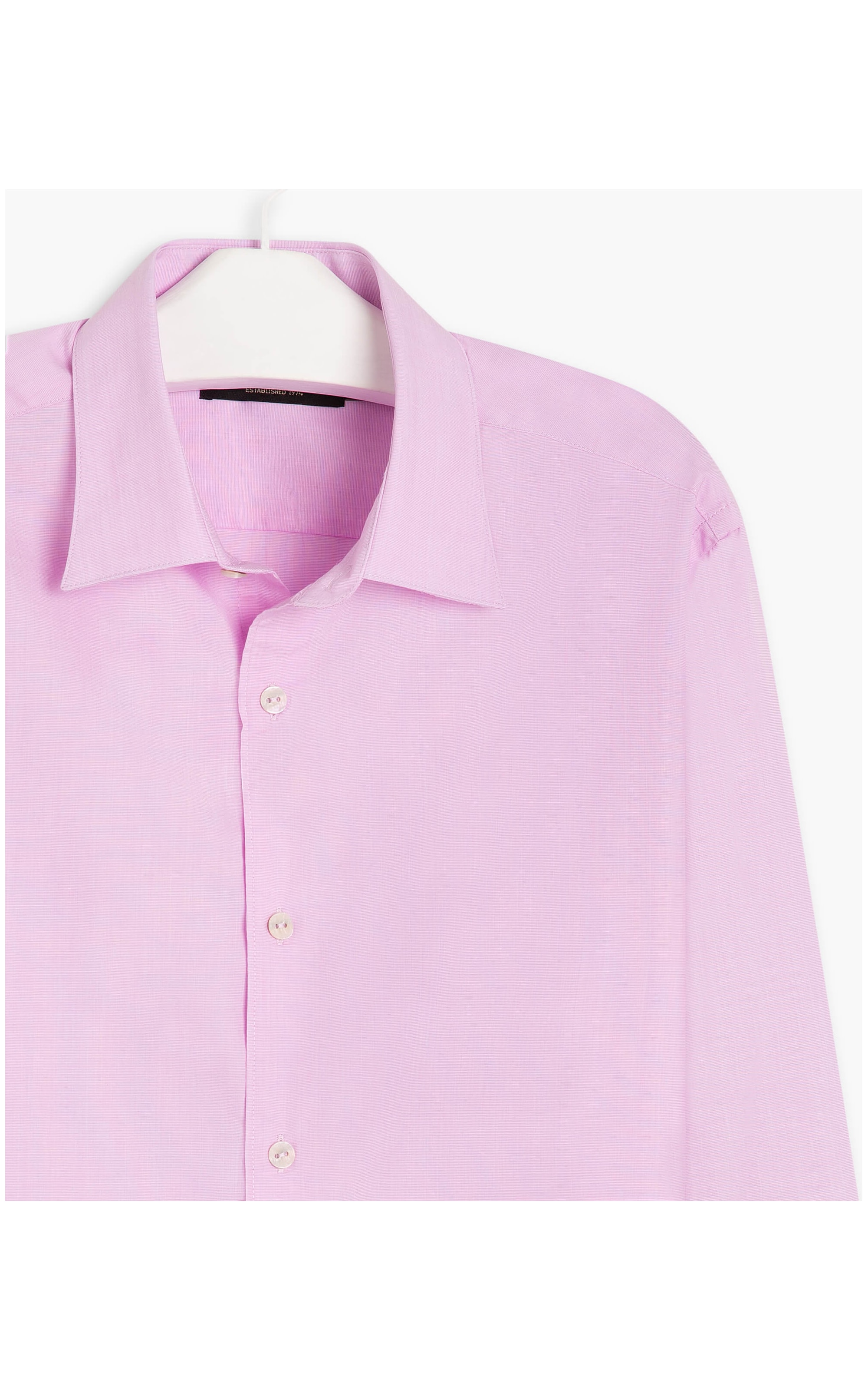 Camisa Fil a Fil Ml Rosa Gum