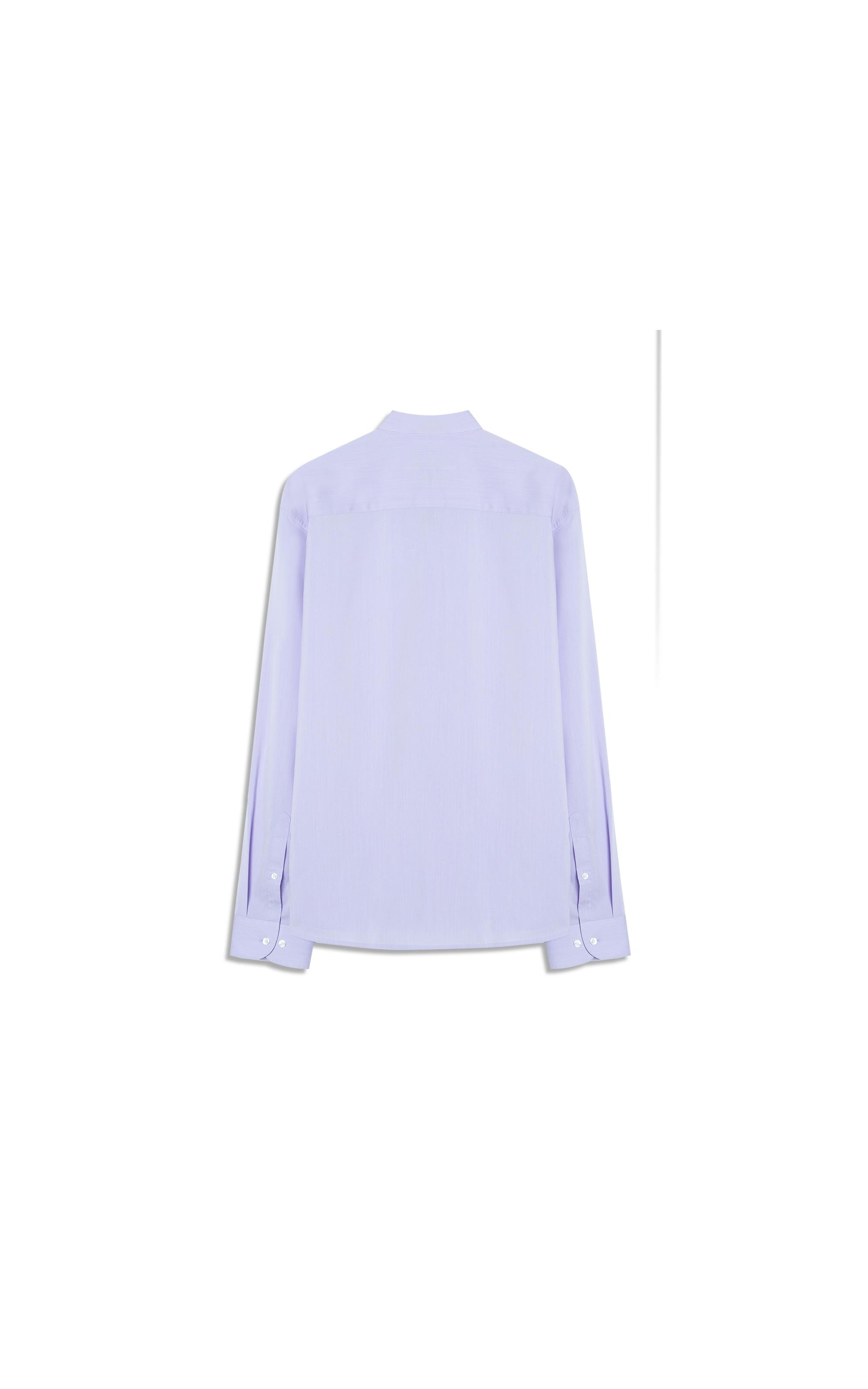Camisa Fil a Fil Modal Button Down Ml Azul Pervante