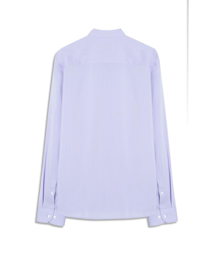 Camisa Fil a Fil Modal Button Down Ml Azul Pervante