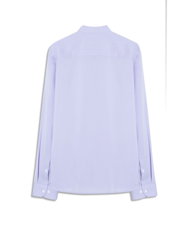 Camisa Fil a Fil Modal Button Down Ml Azul Pervante
