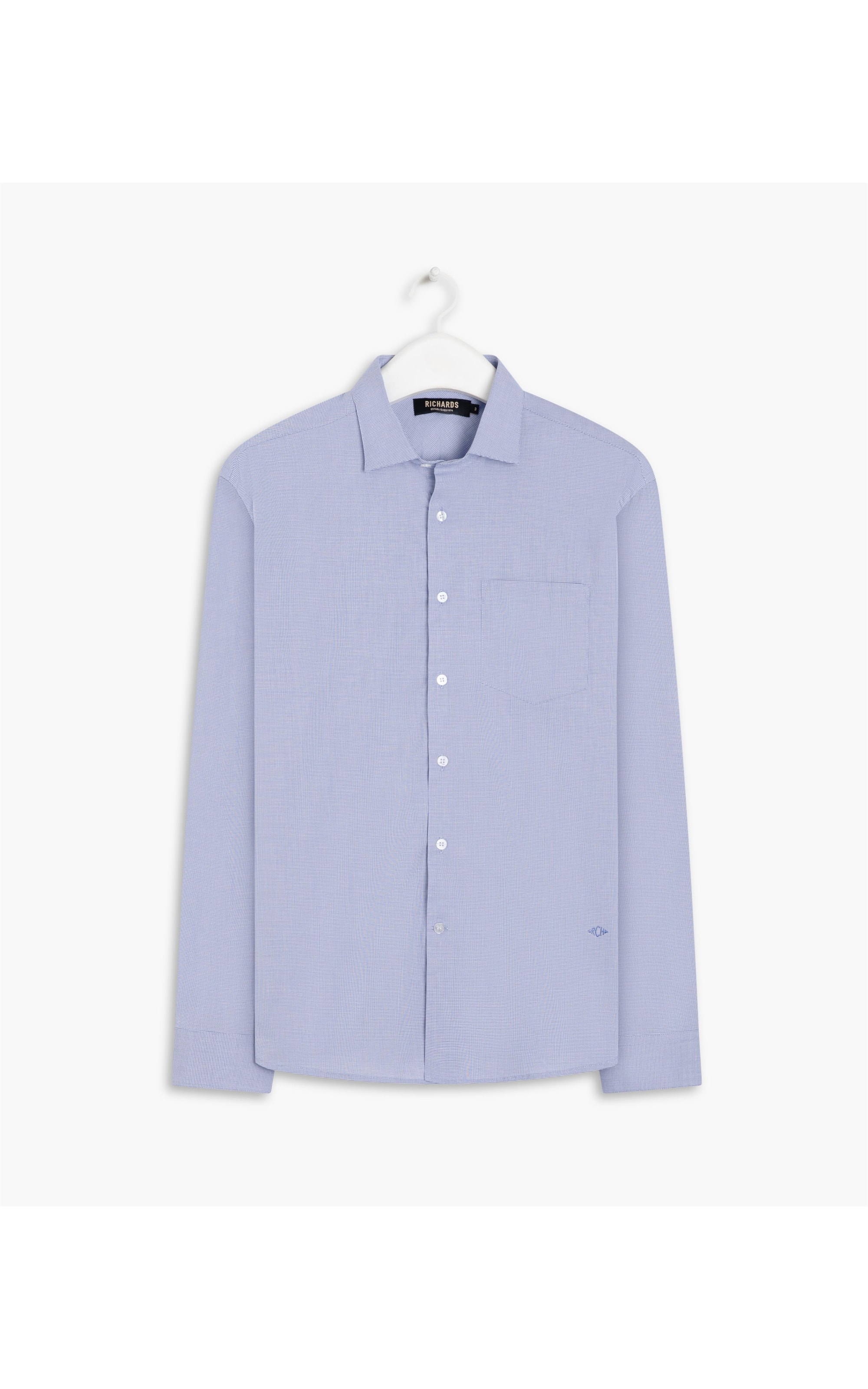 Camisa Firenze Pied Coq Ml Marinho