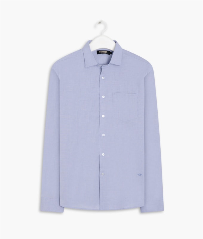 Camisa Firenze Pied Coq Ml Marinho