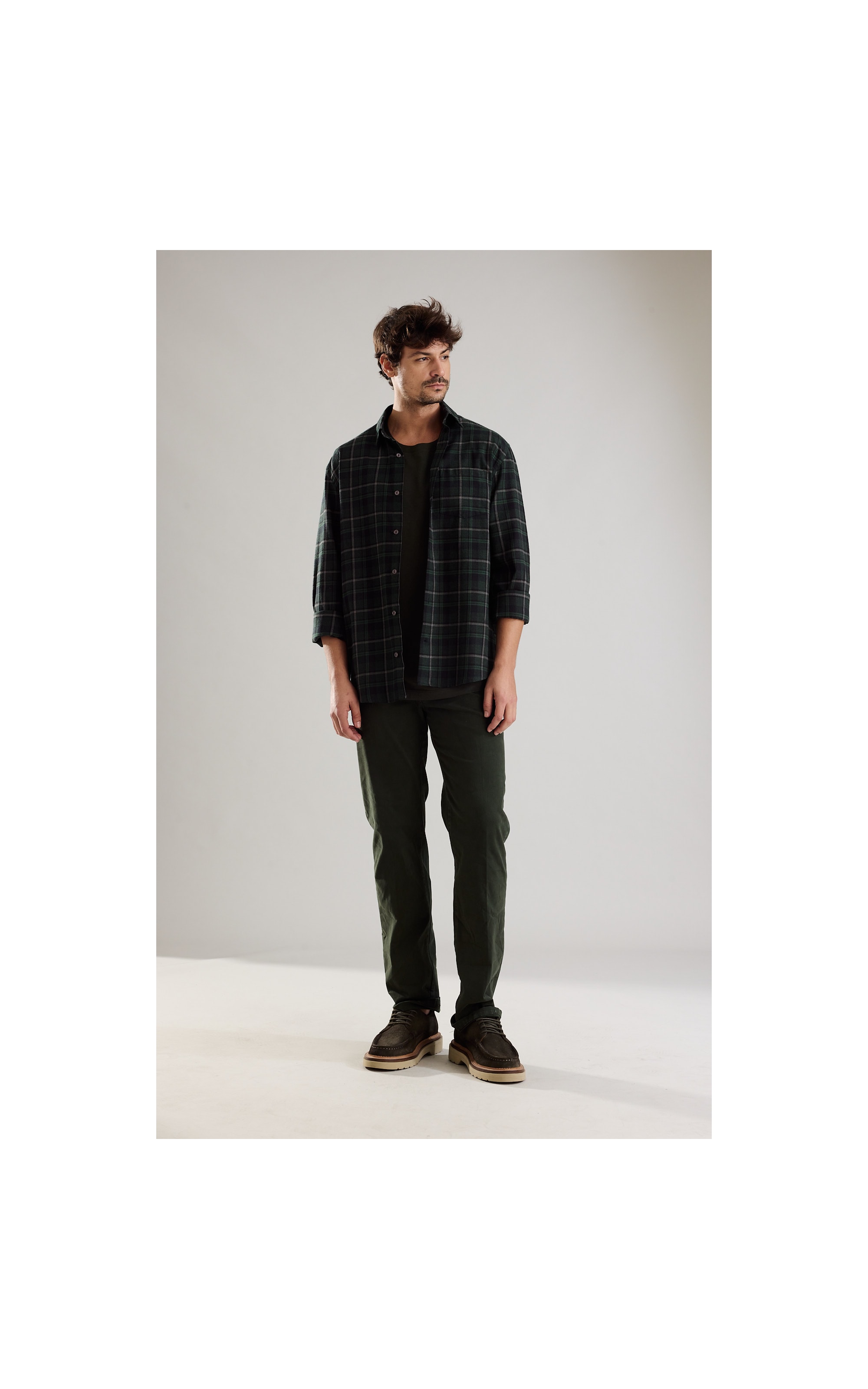 Camisa Flanela Anderson Ml Preto