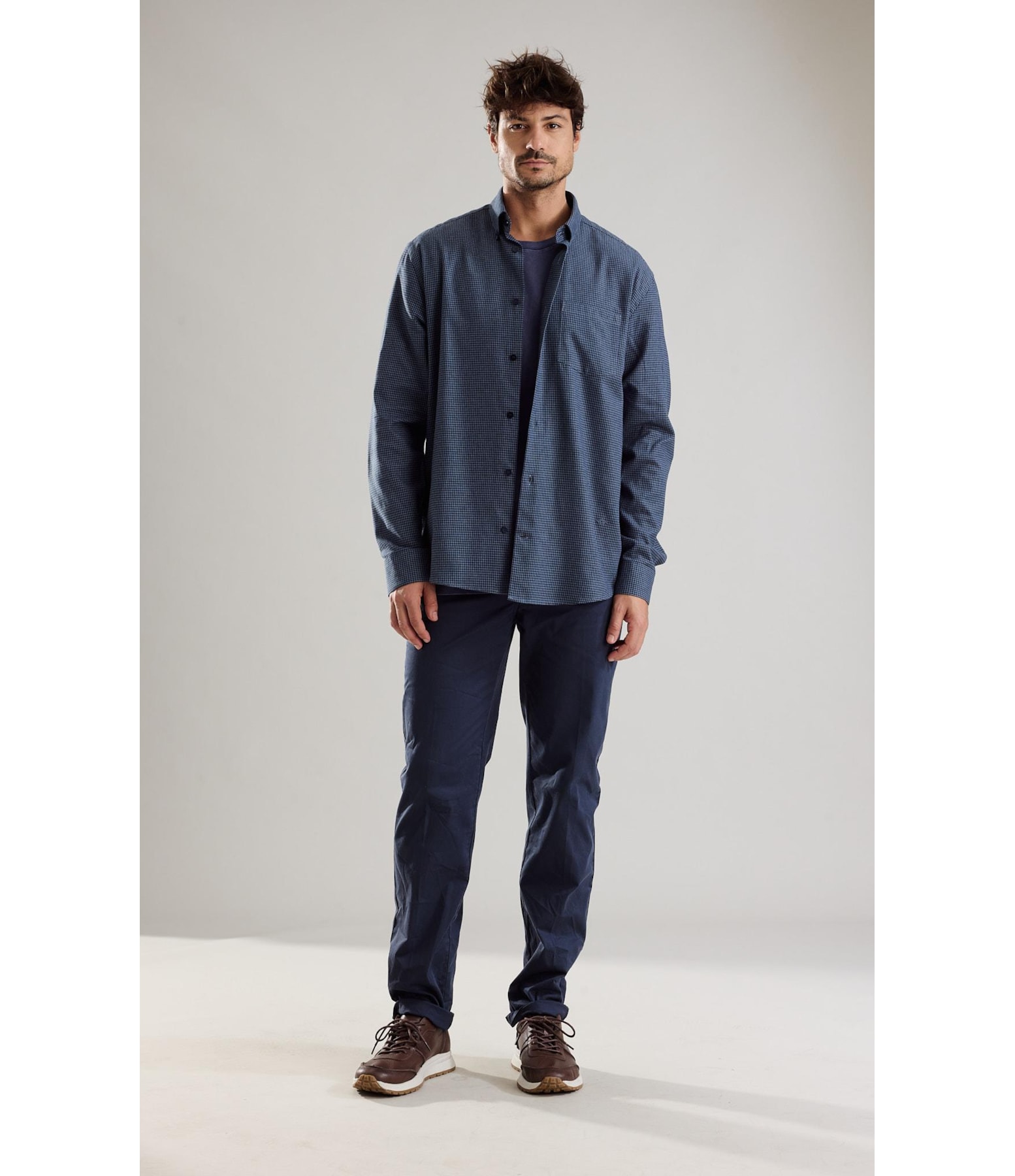 Camisa Flanela Antony Ml Azul Jeans