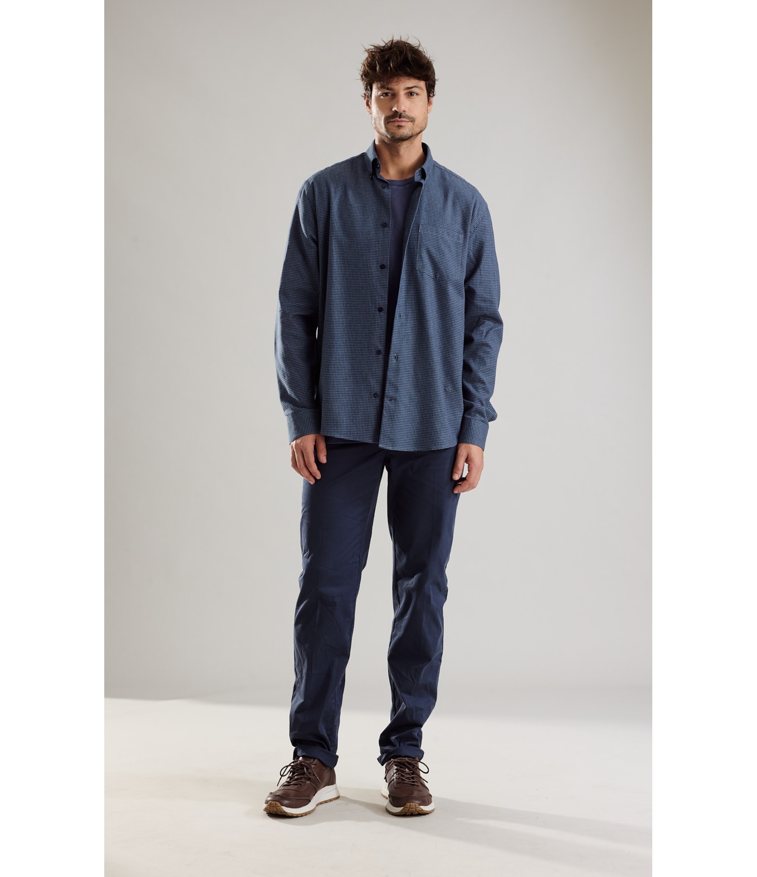 Camisa Flanela Antony Ml Azul Jeans