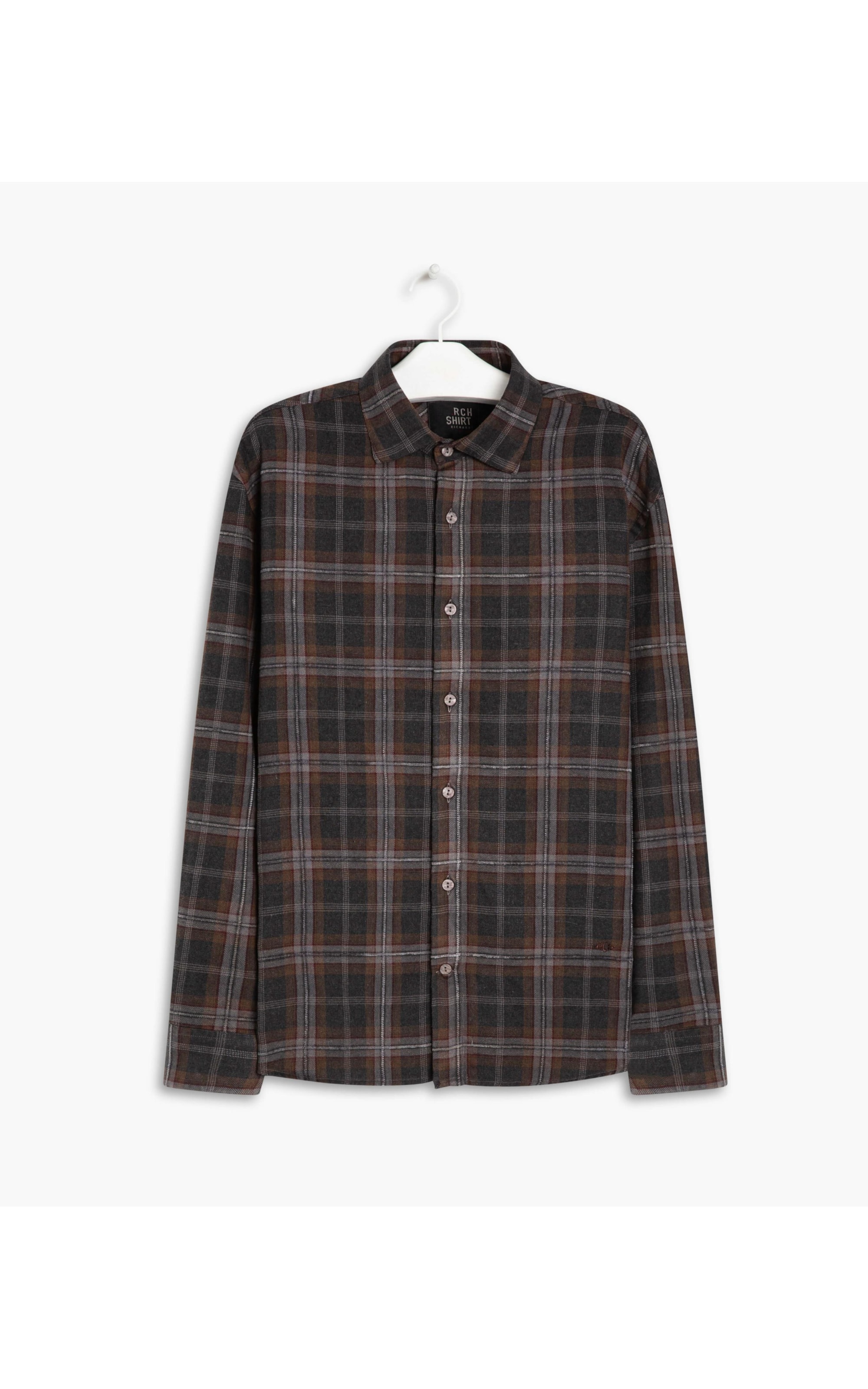 Camisa Flanela Caique Ml Marrom