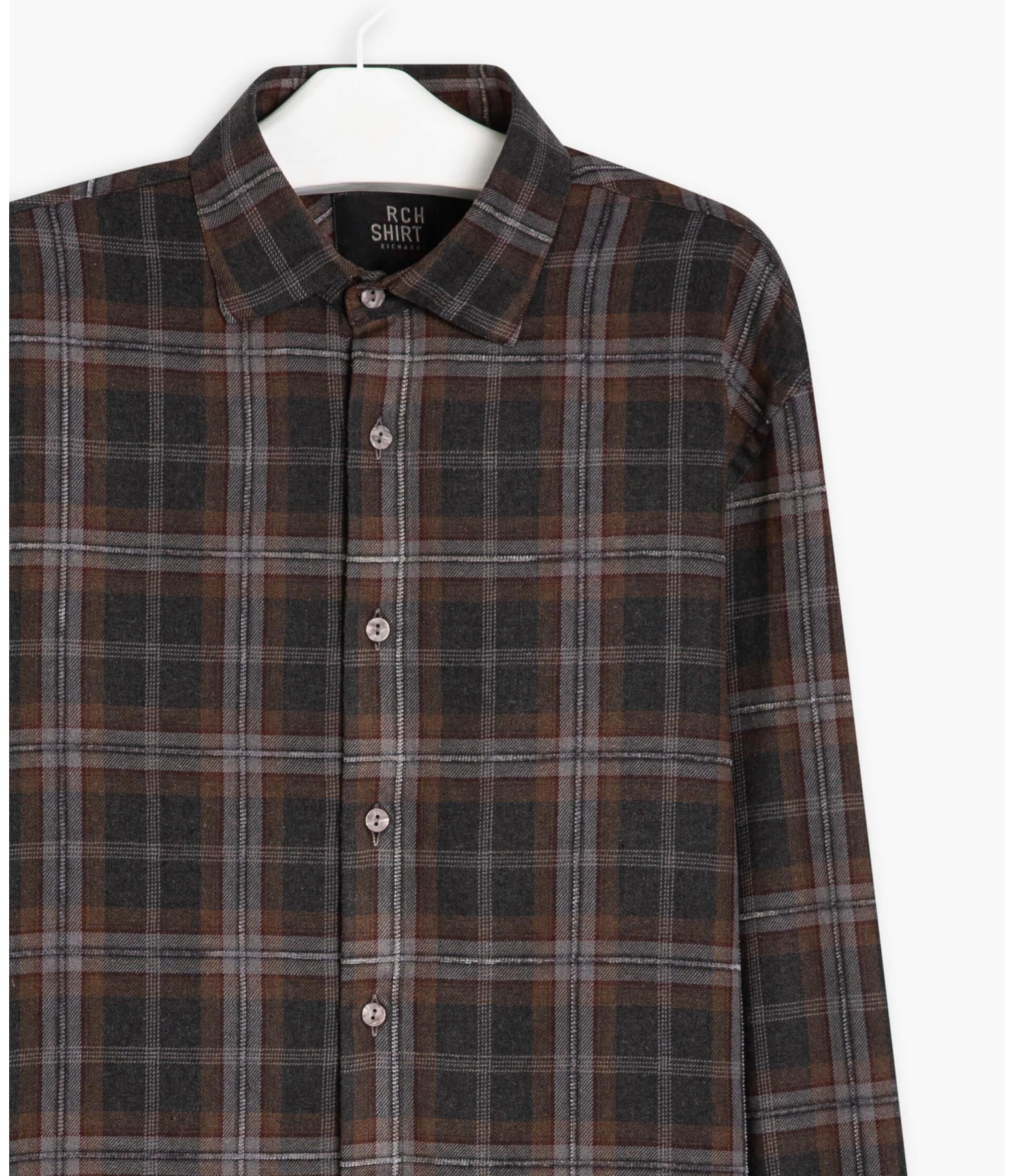 Camisa Flanela Caique Ml Marrom