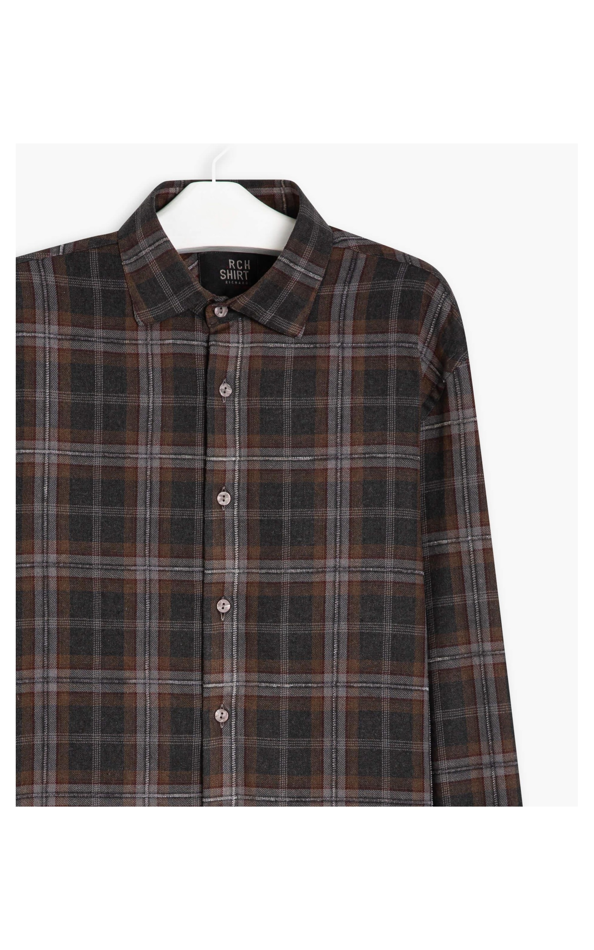 Camisa Flanela Caique Ml Marrom