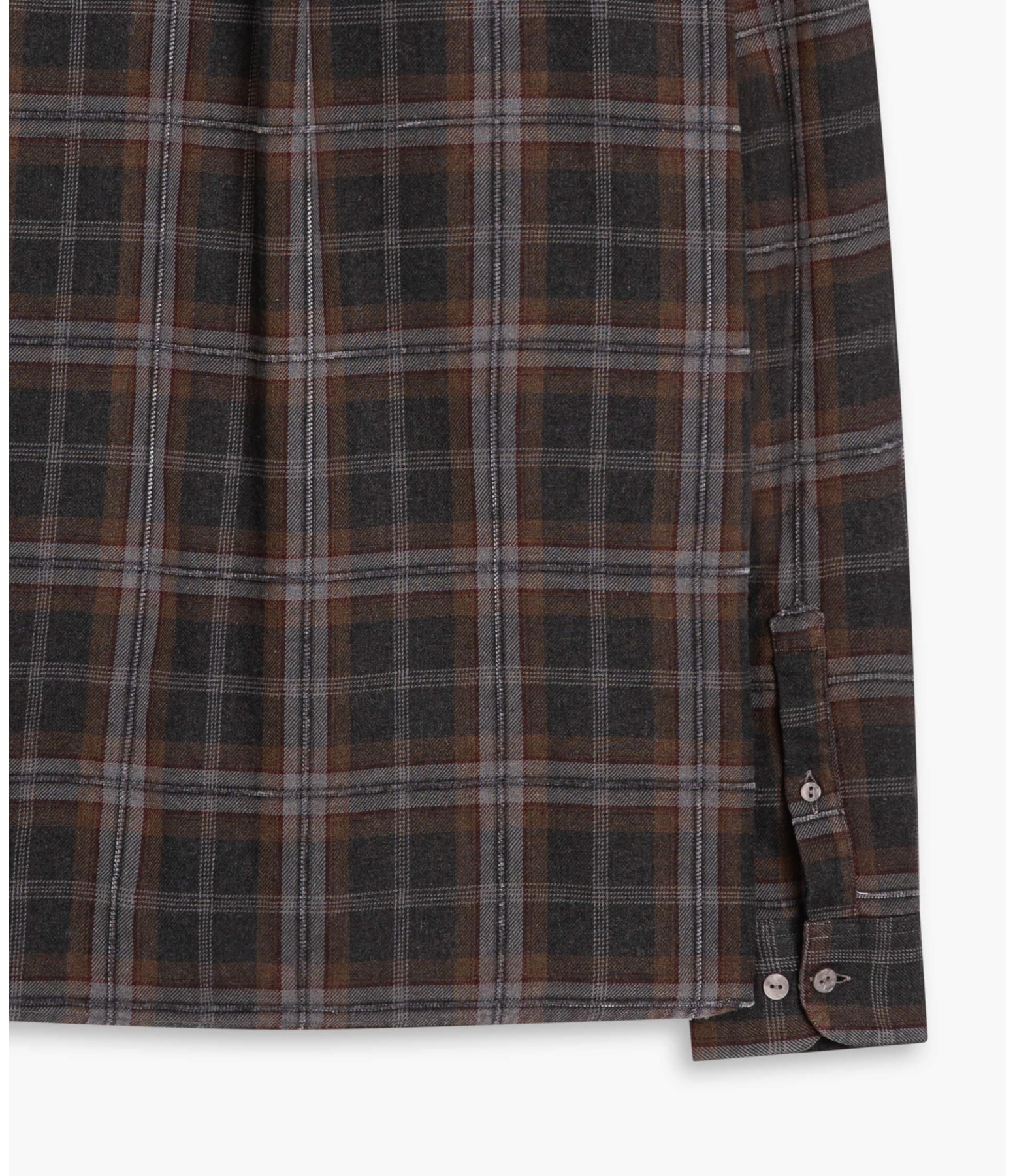 Camisa Flanela Caique Ml Marrom