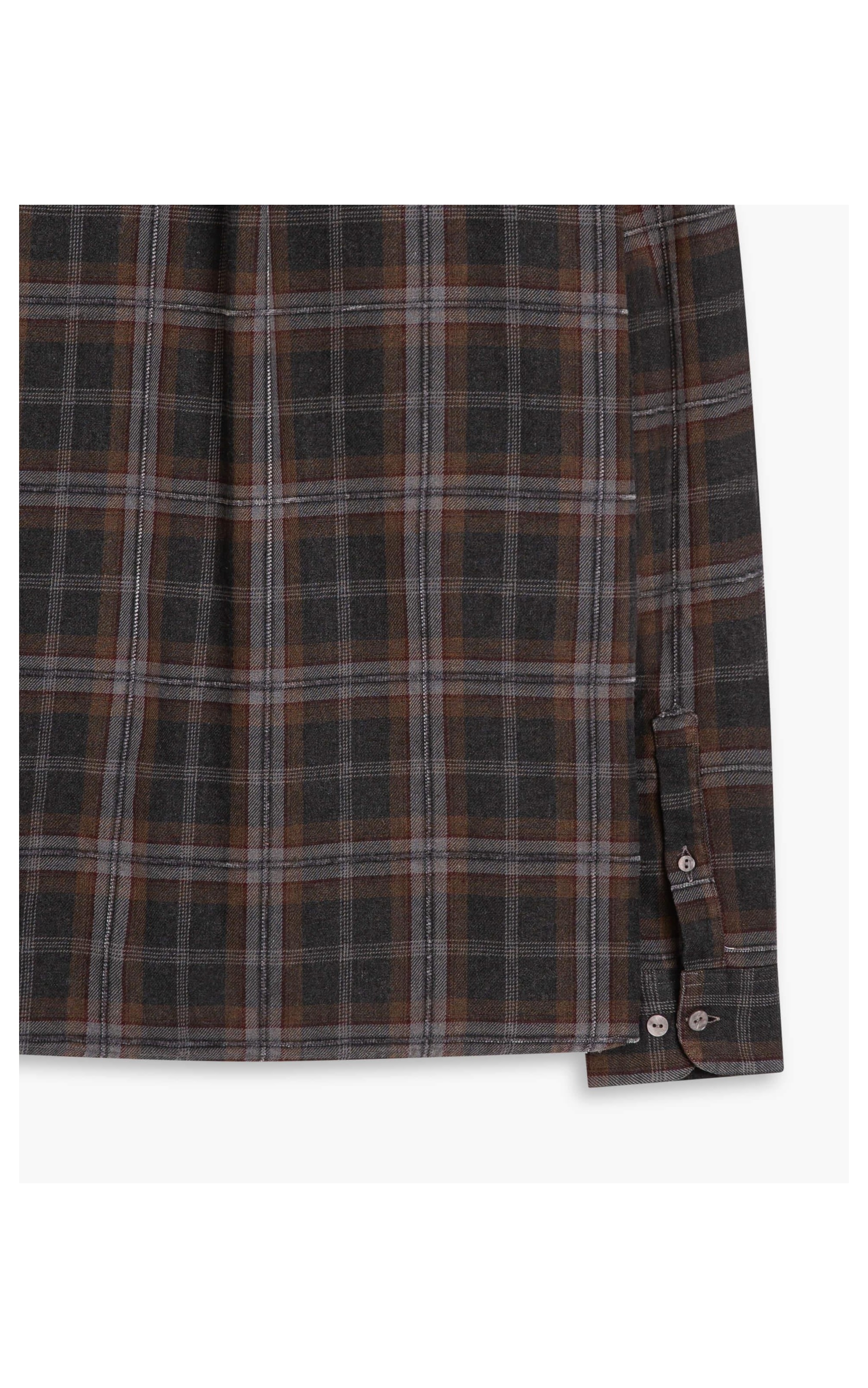 Camisa Flanela Caique Ml Marrom