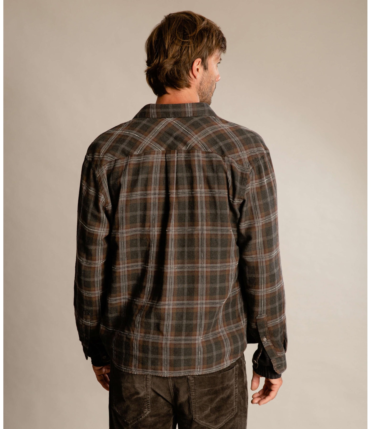 Camisa Flanela Caique Ml Marrom