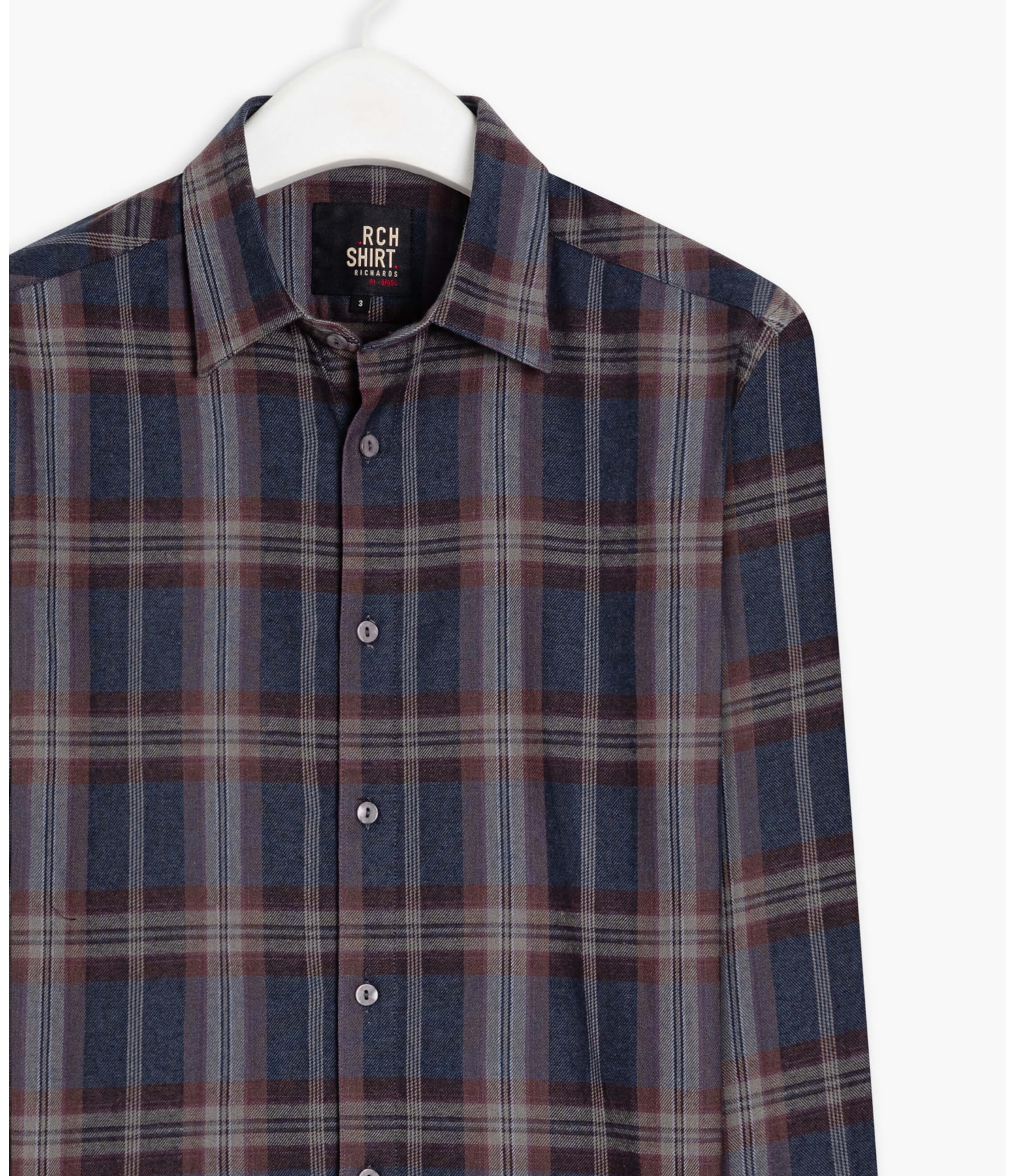 Camisa Flanela Caique Ml Marrom