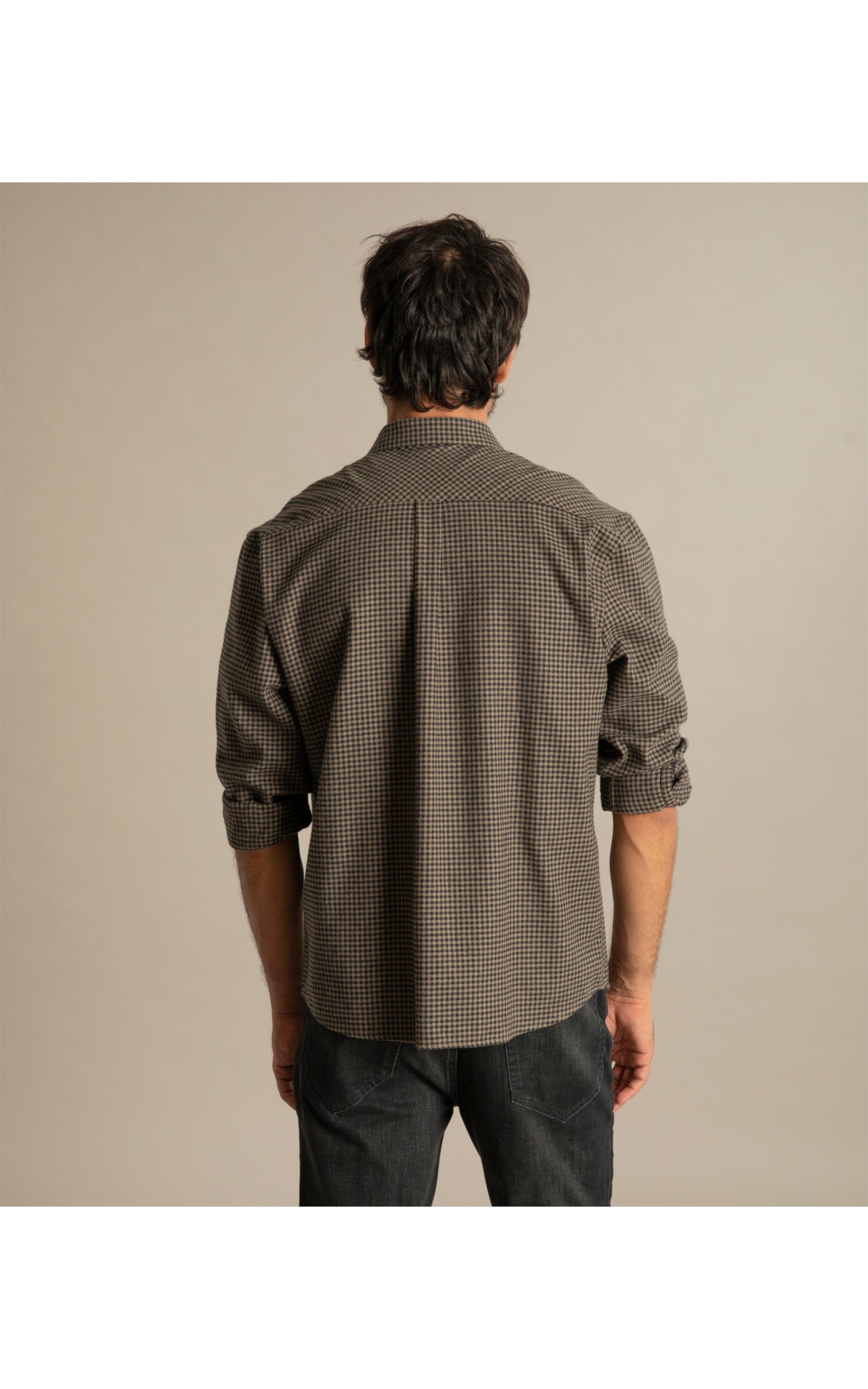 Camisa Flanela Emanuel Ml Verde Militar