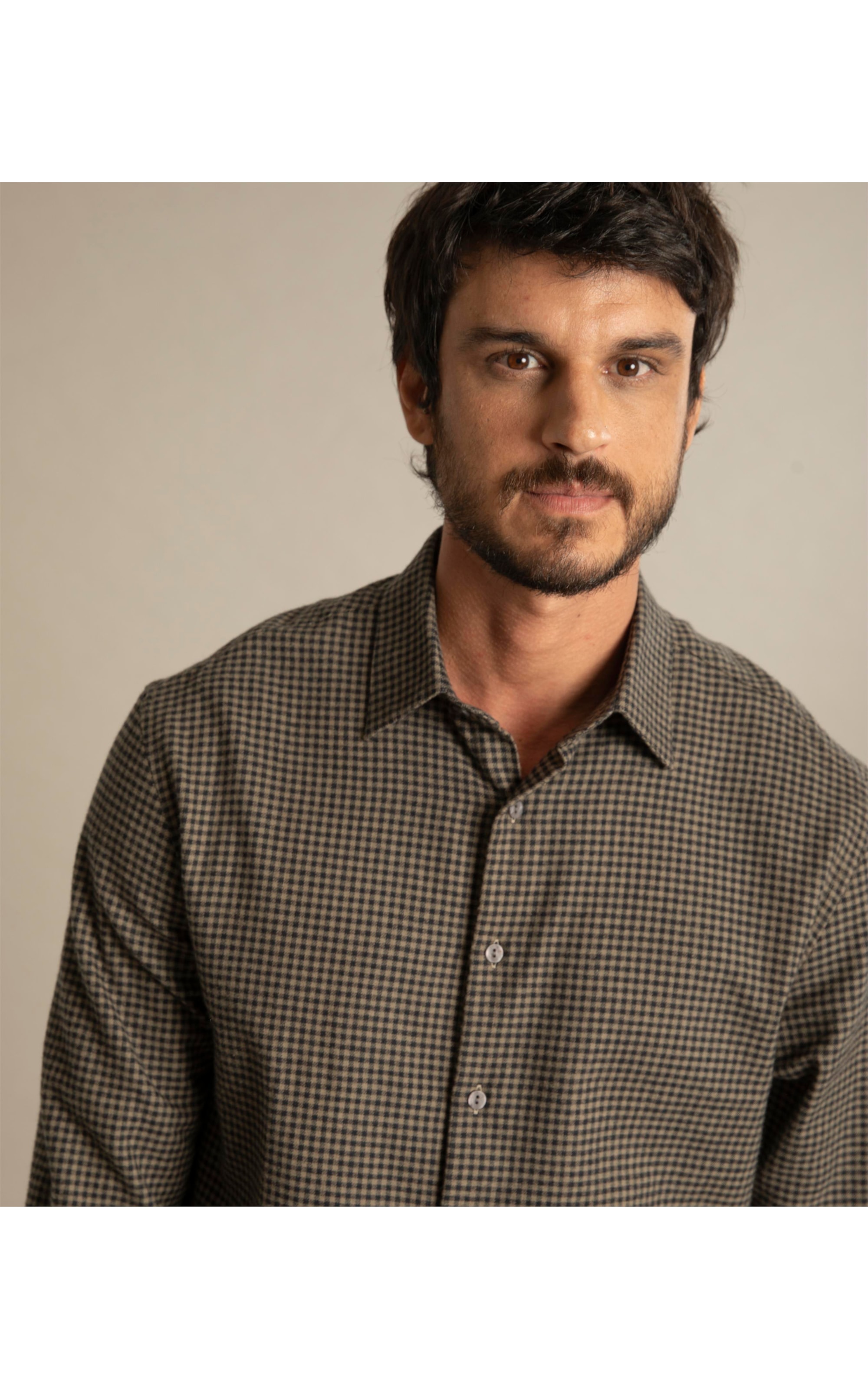 Camisa Flanela Emanuel Ml Verde Militar