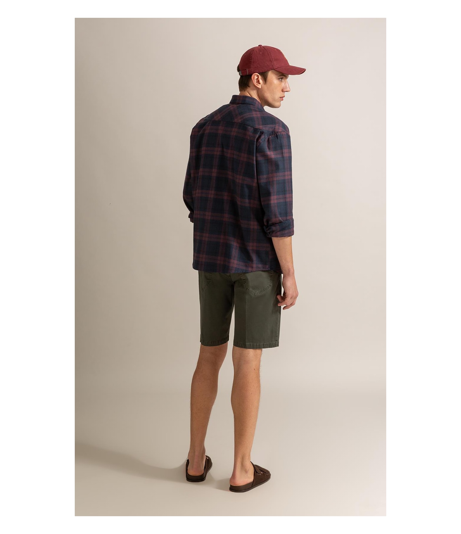 Camisa Flanela Felix Ml Bordeaux