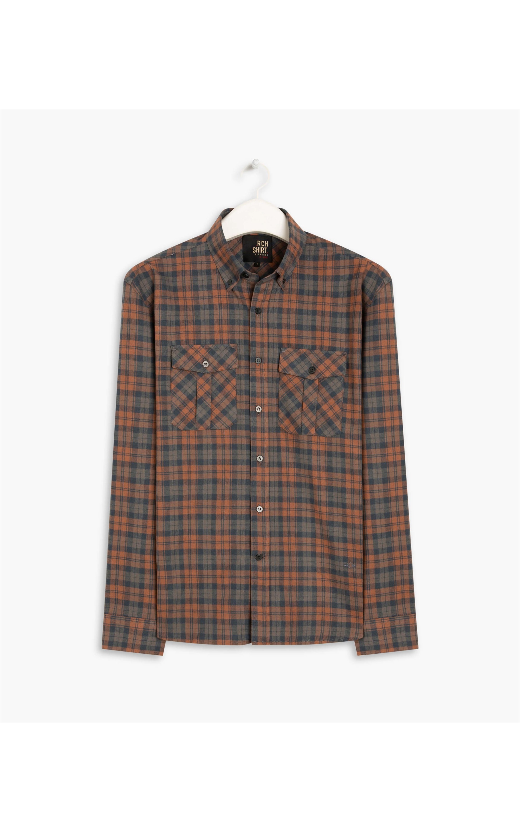 Camisa Flanela Joaquim Ml Marrom Escuro