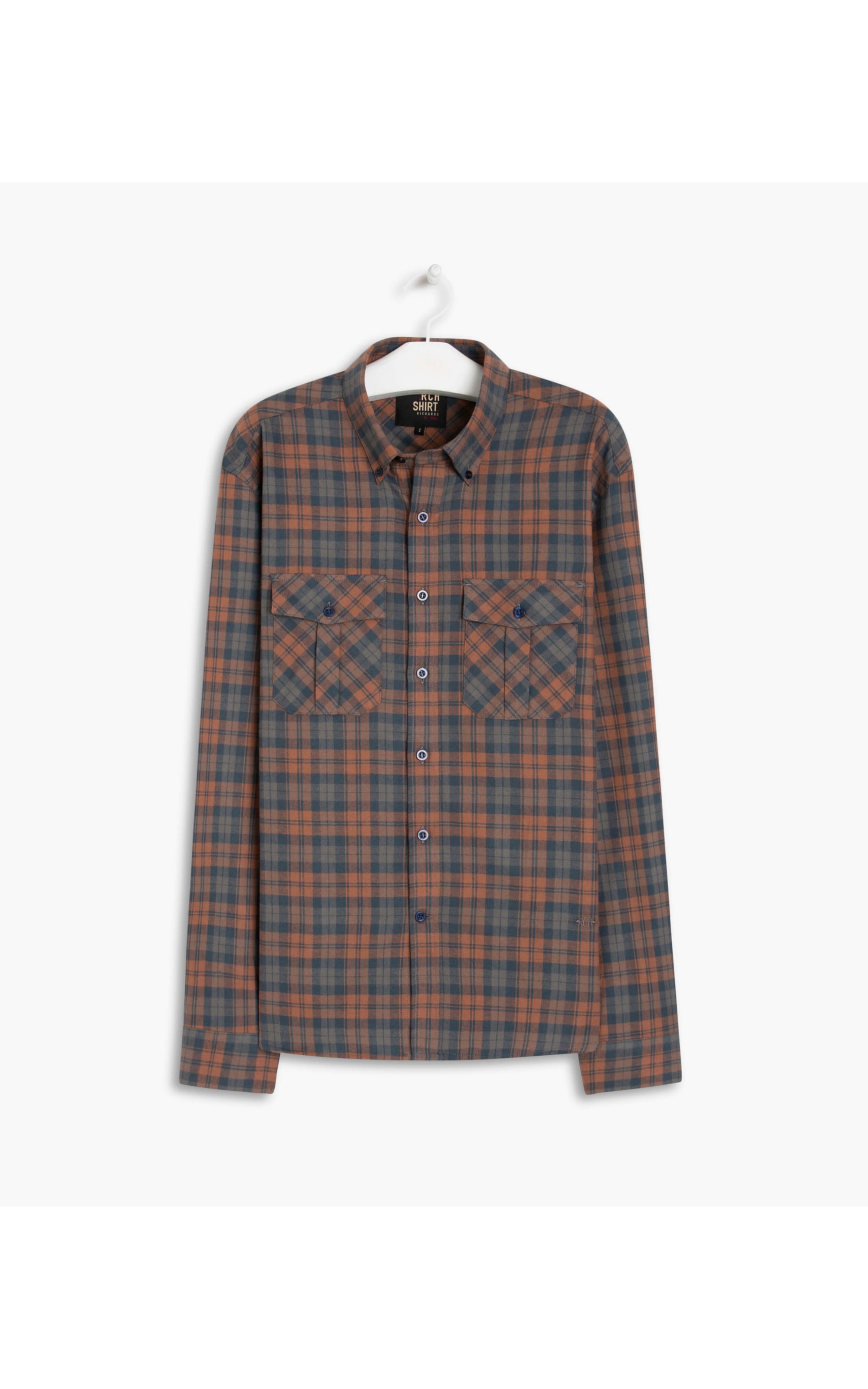 Camisa Flanela Joaquim Ml Marrom Escuro