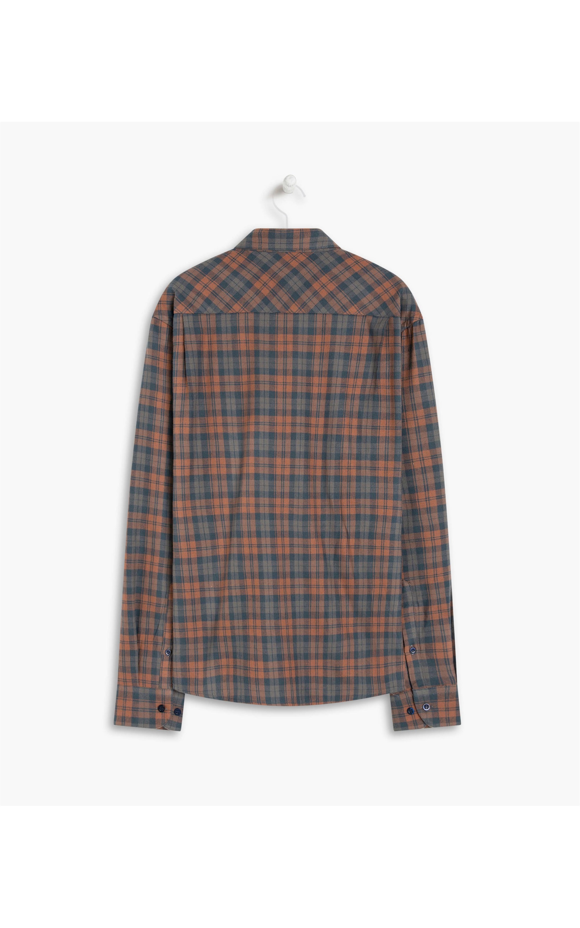 Camisa Flanela Joaquim Ml Marrom Escuro