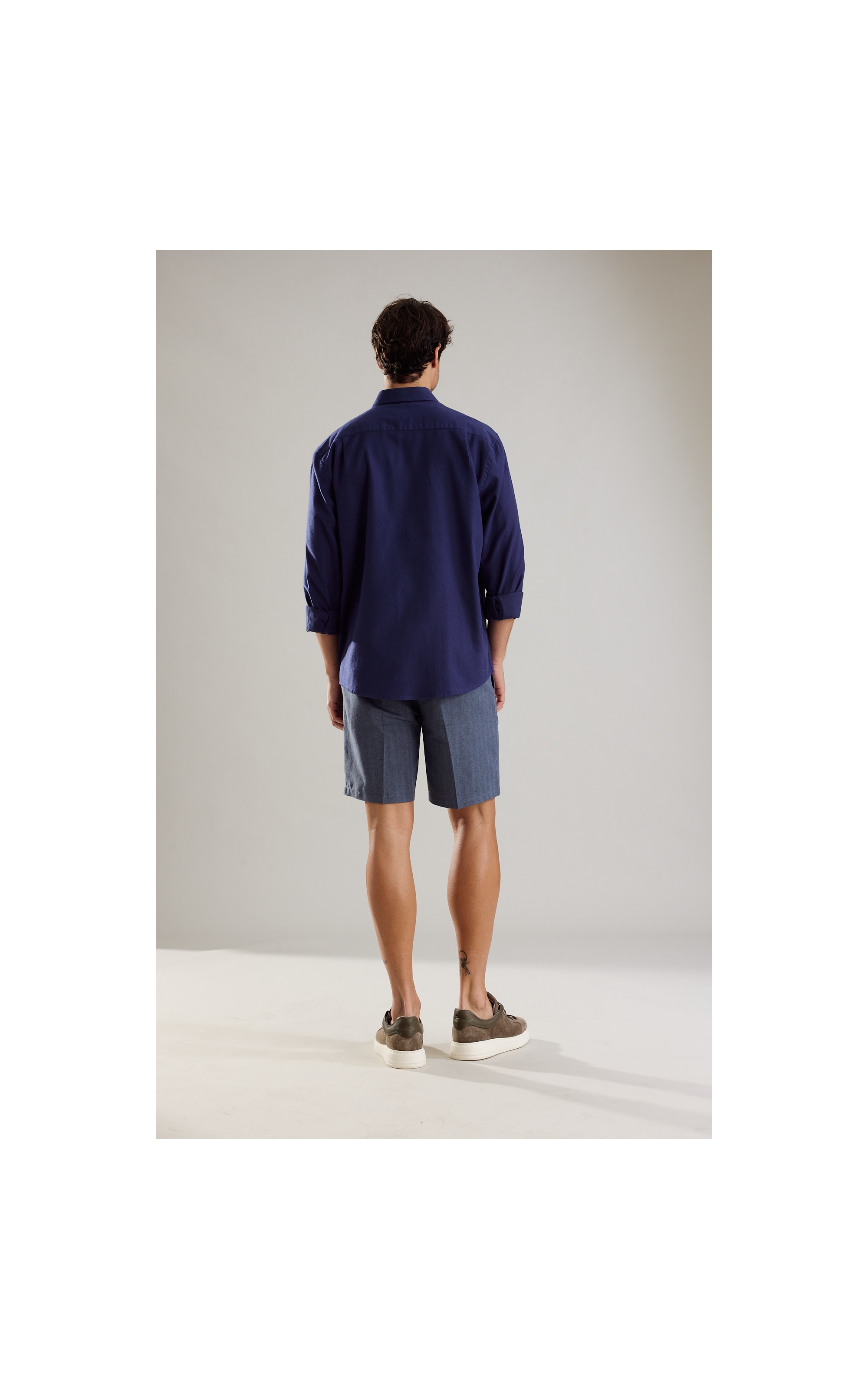 Camisa Flanela Jonas Ml Dark Navy