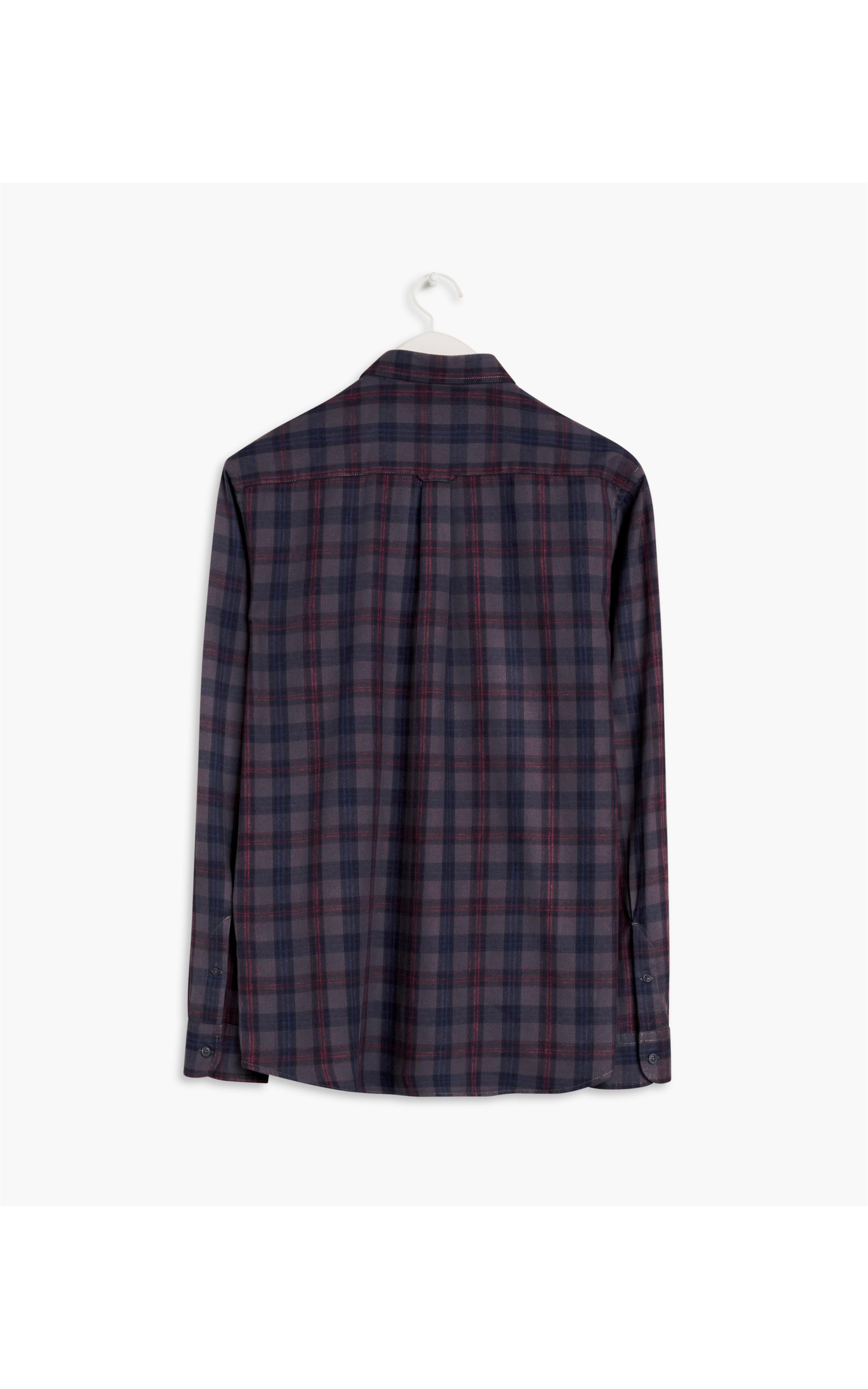 Camisa Flanela Leve Xadrez Ml Cinza Escuro
