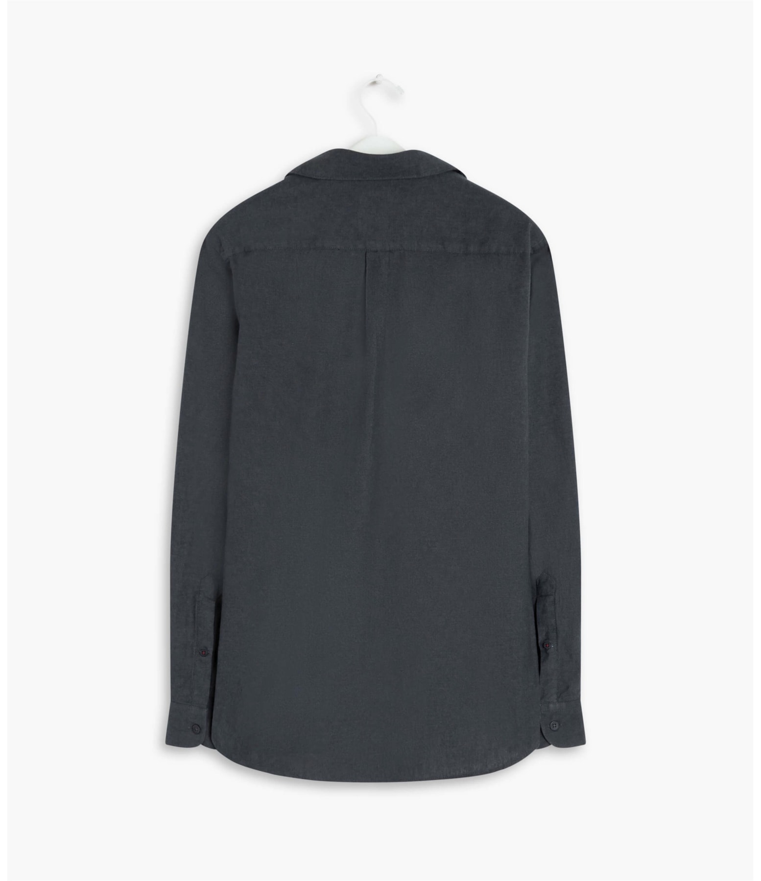 Camisa Flanela Lisa Ml Chumbo Mescla