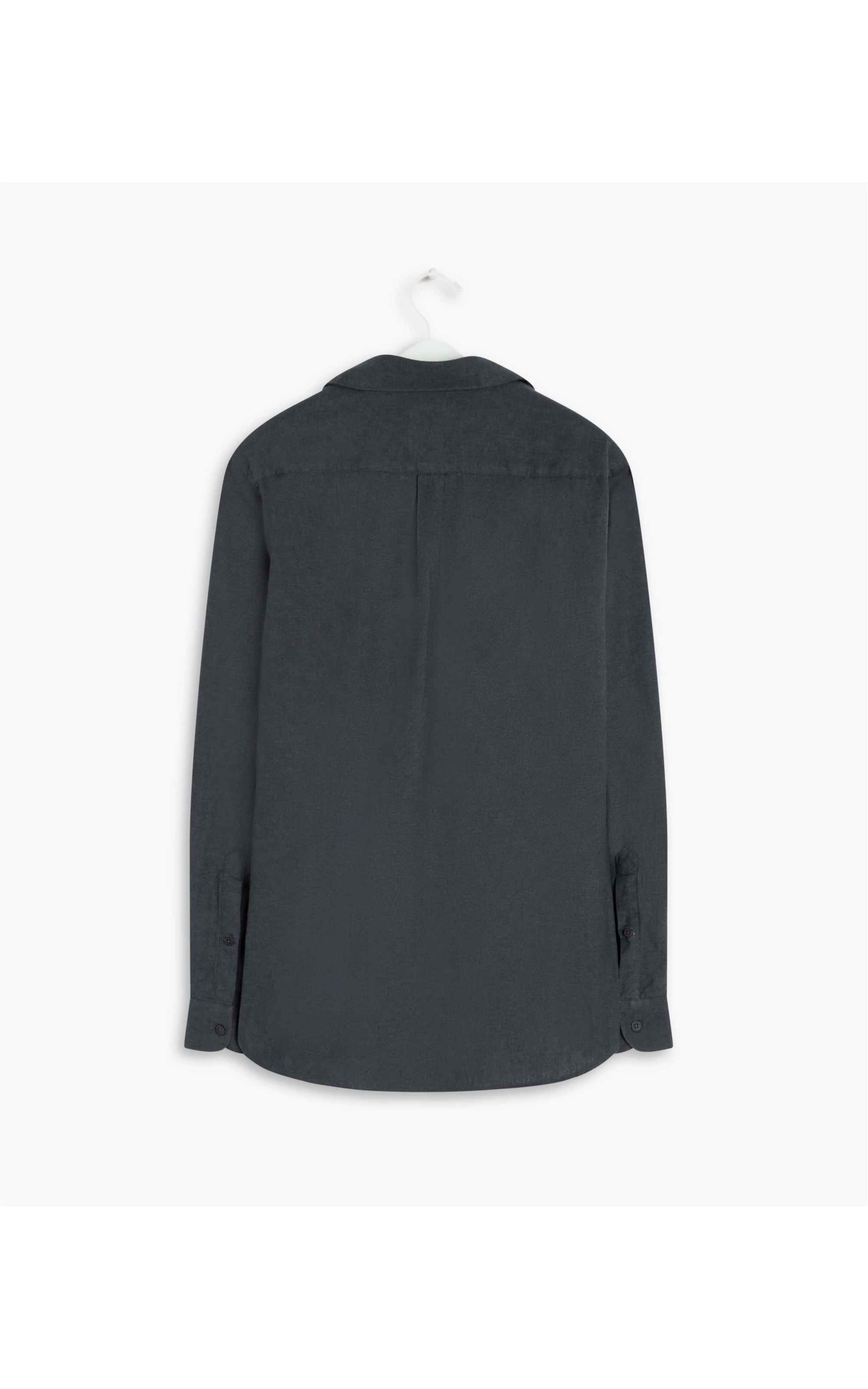 Camisa Flanela Lisa Ml Chumbo Mescla