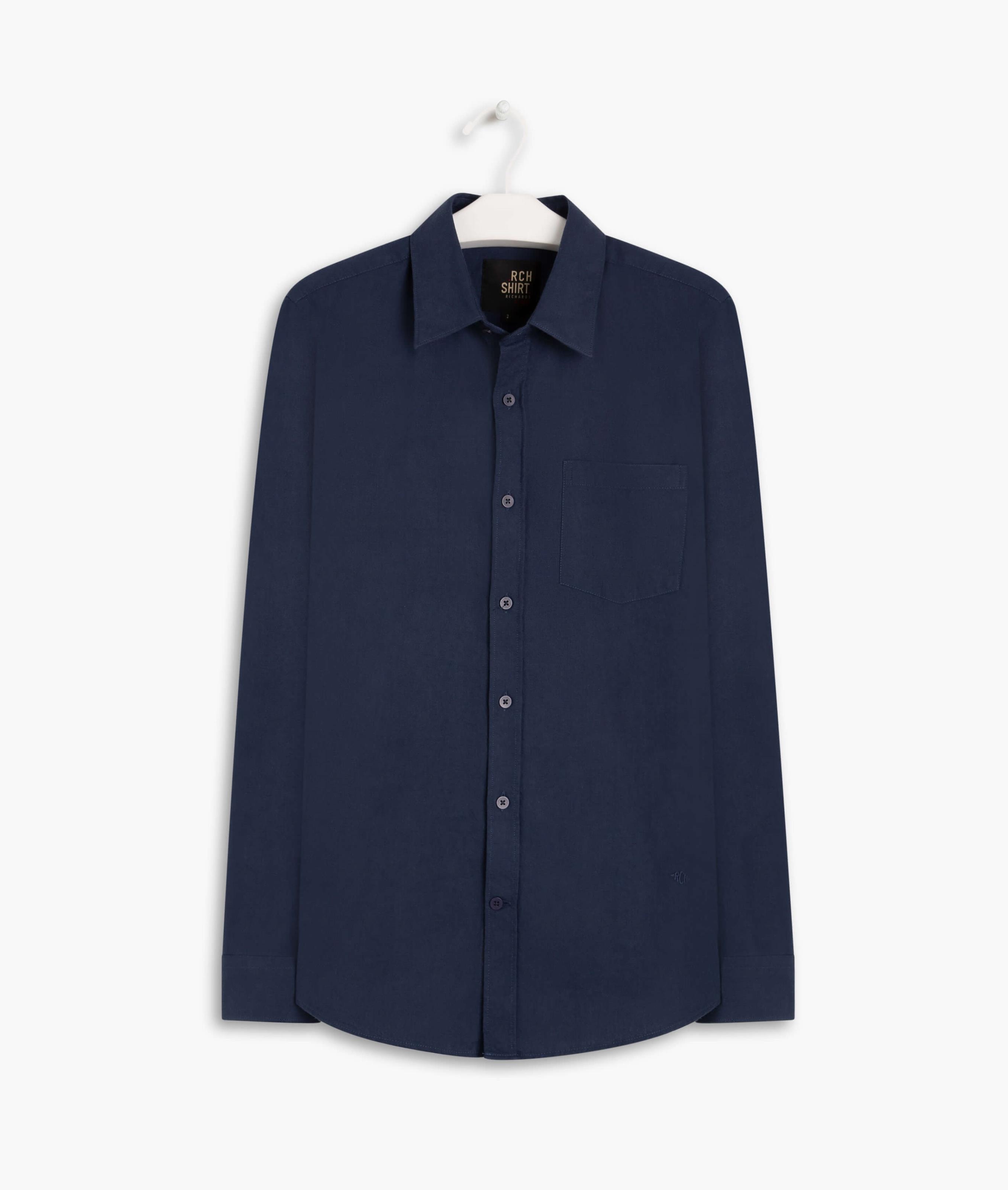 Camisa Flanela Lisa Ml Marinho