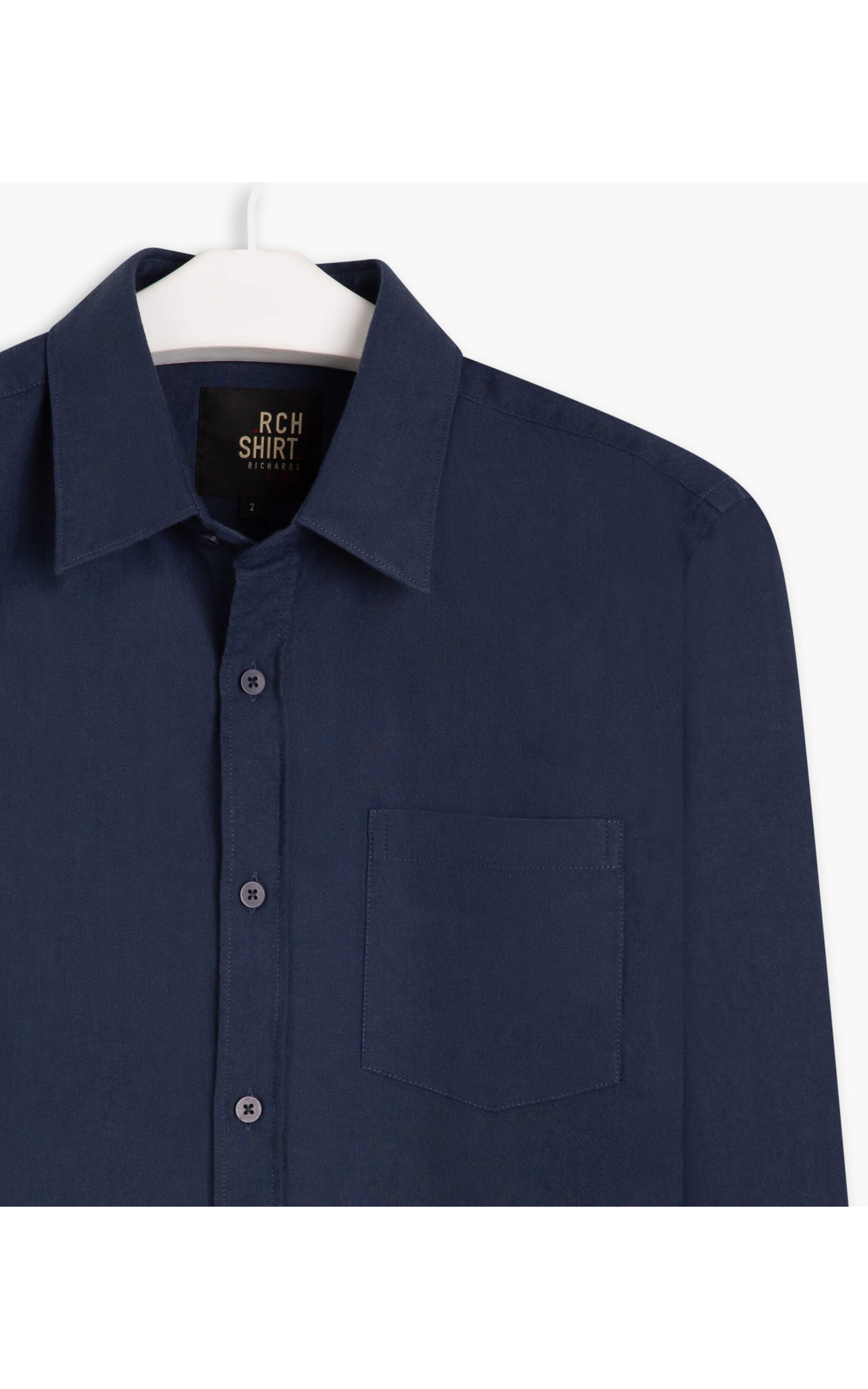 Camisa Flanela Lisa Ml Marinho