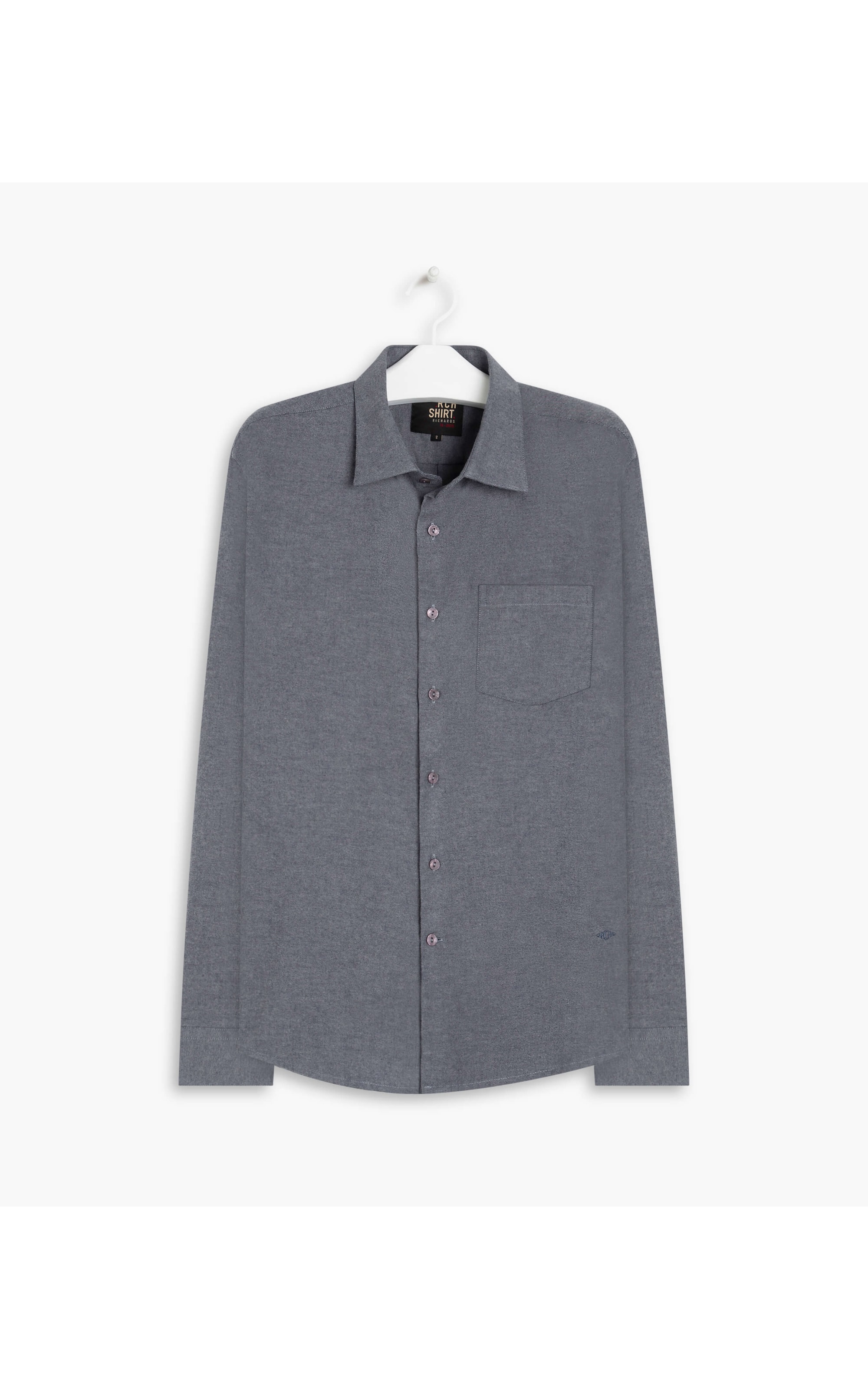 Camisa Flanela Lisa One Ml Chumbo Mescla