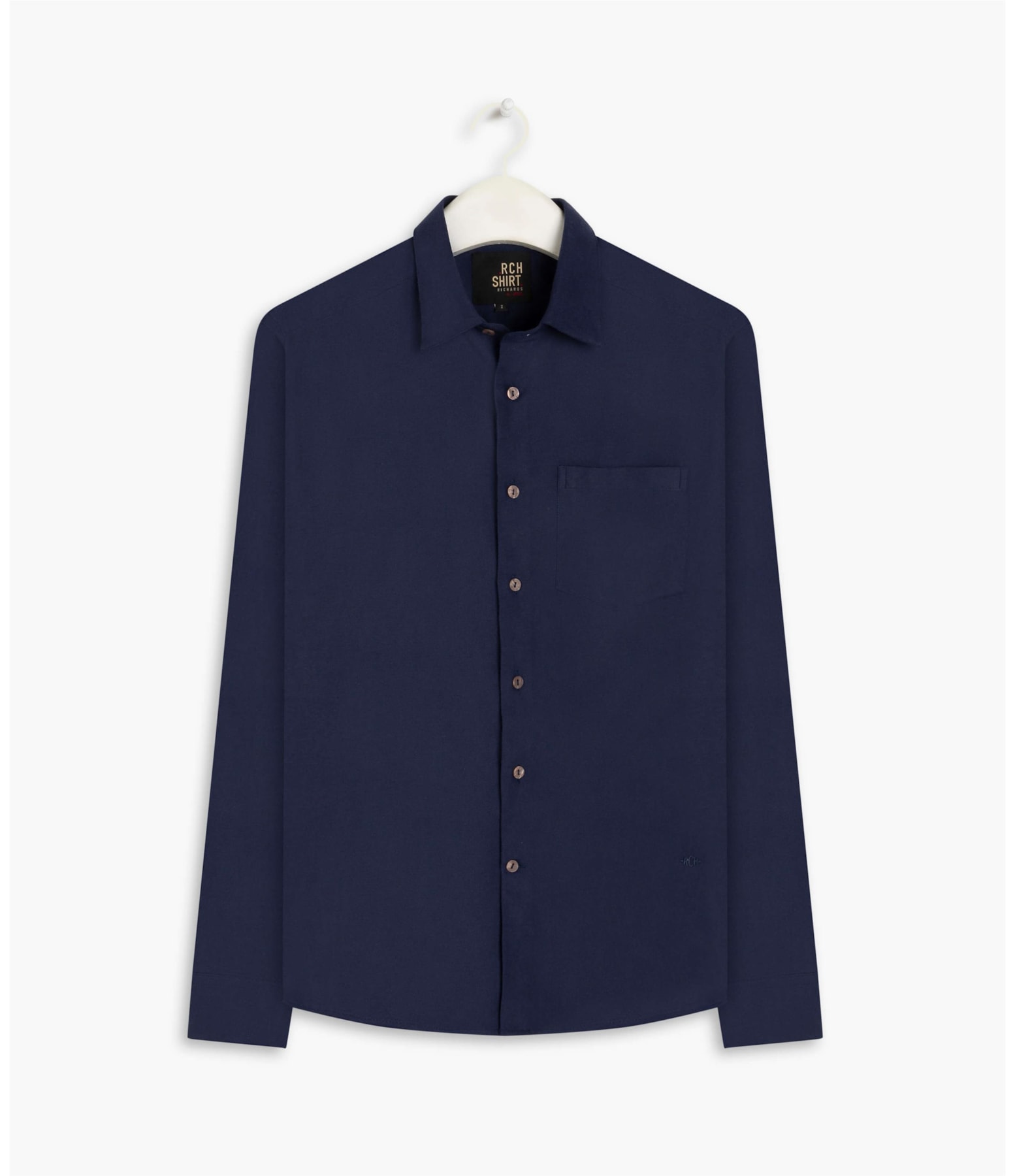 Camisa Flanela Lisa One Ml Dark Navy