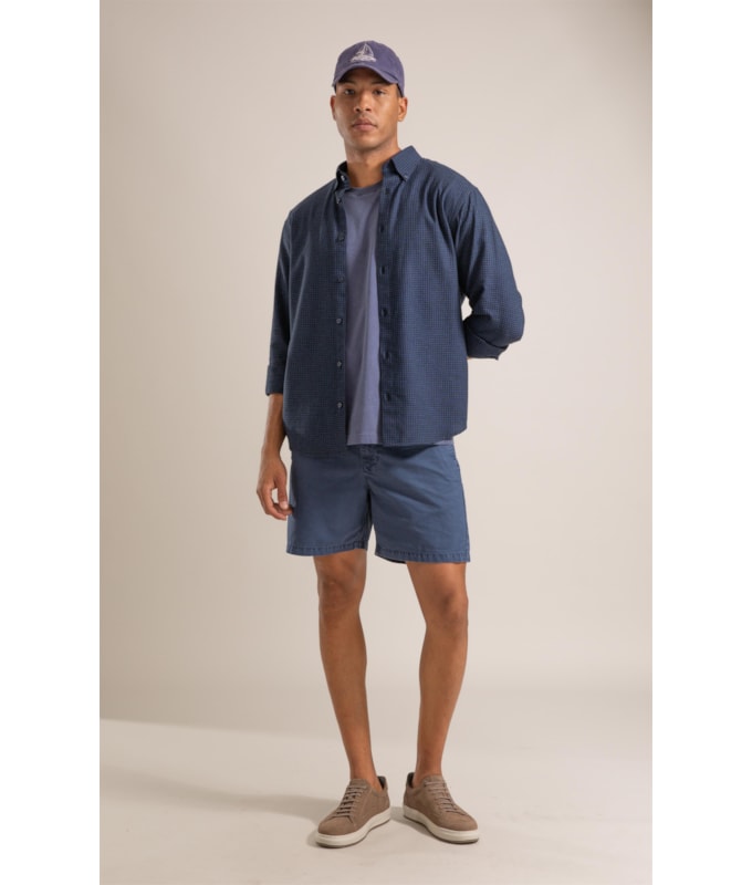 Camisa Flanela  Matheus Azul Jeans